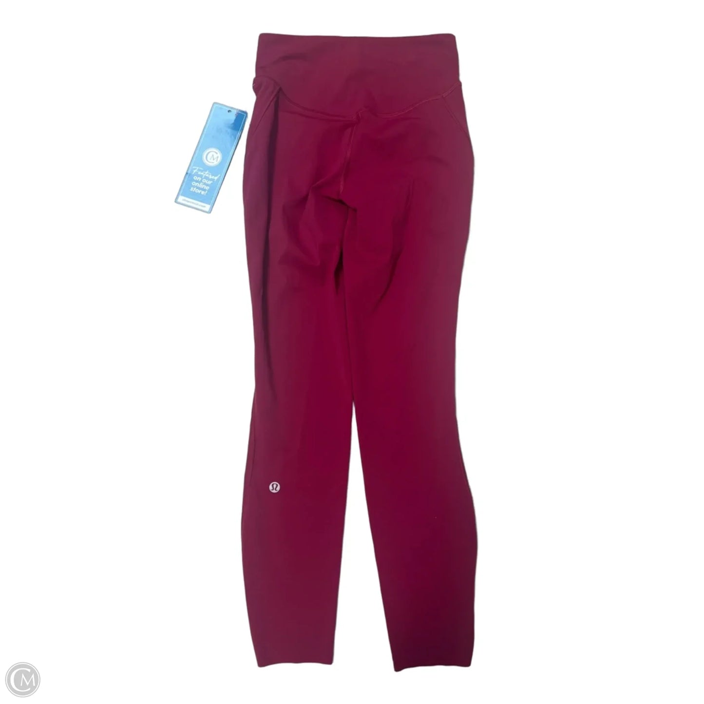 Athletic Leggings By Lululemon In Red, Size: 4