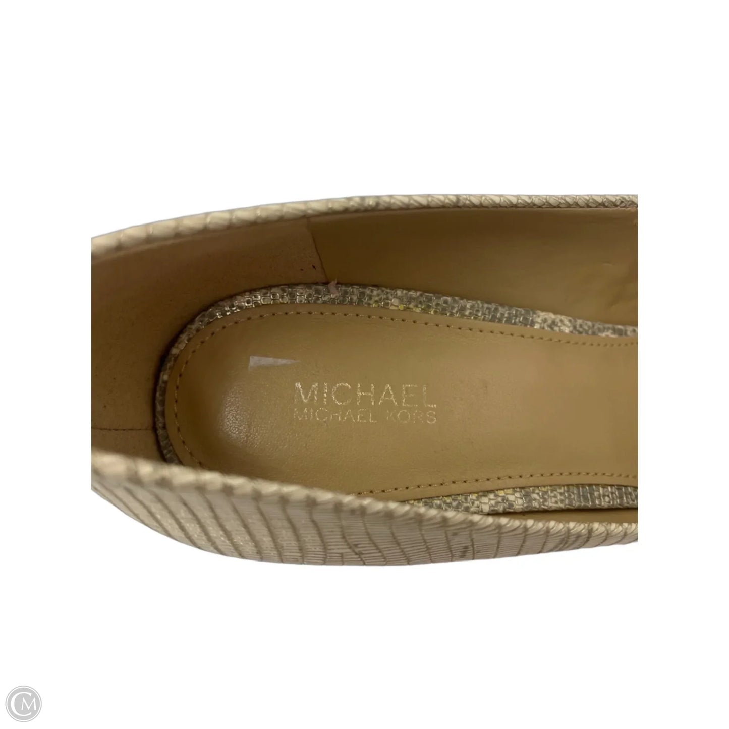 Shoes Designer By Michael Kors In Gold, Size: 11