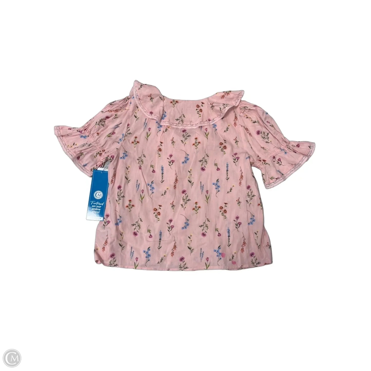Top Short Sleeve By Lc Lauren Conrad In Pink, Size: Mp