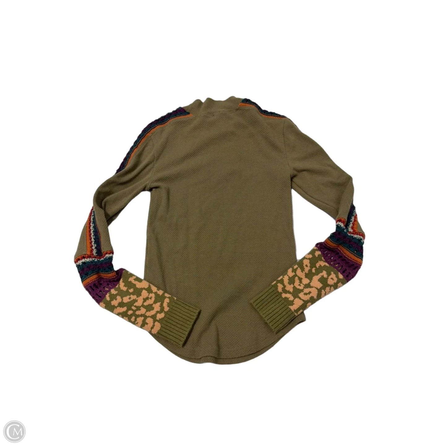 Top Long Sleeve By Free People In Green, Size: S