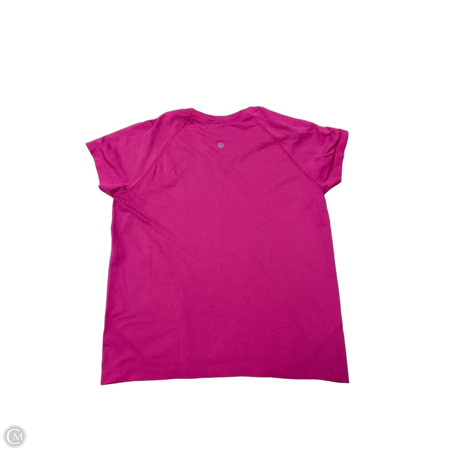 Athletic Top Short Sleeve By Lululemon In Pink, Size: M