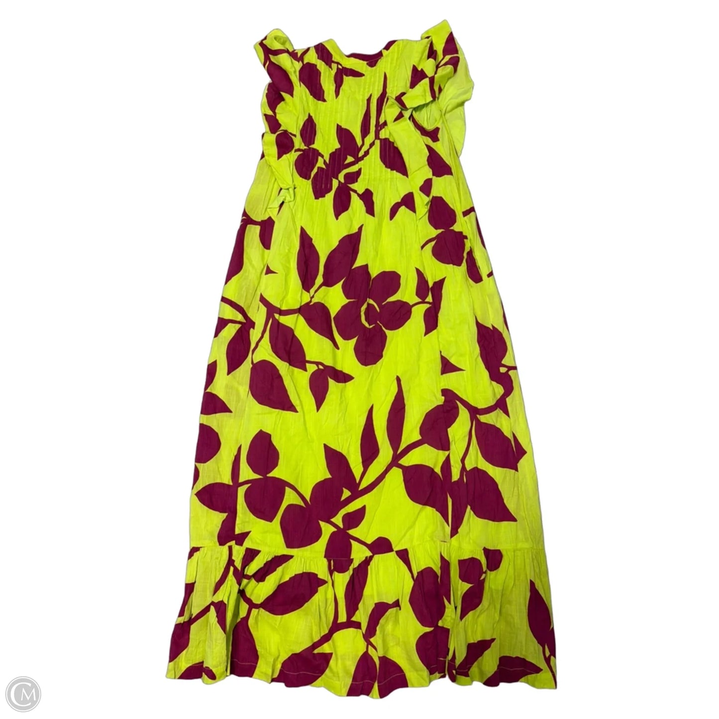 Dress Casual Maxi By Maeve In Green & Pink, Size: S