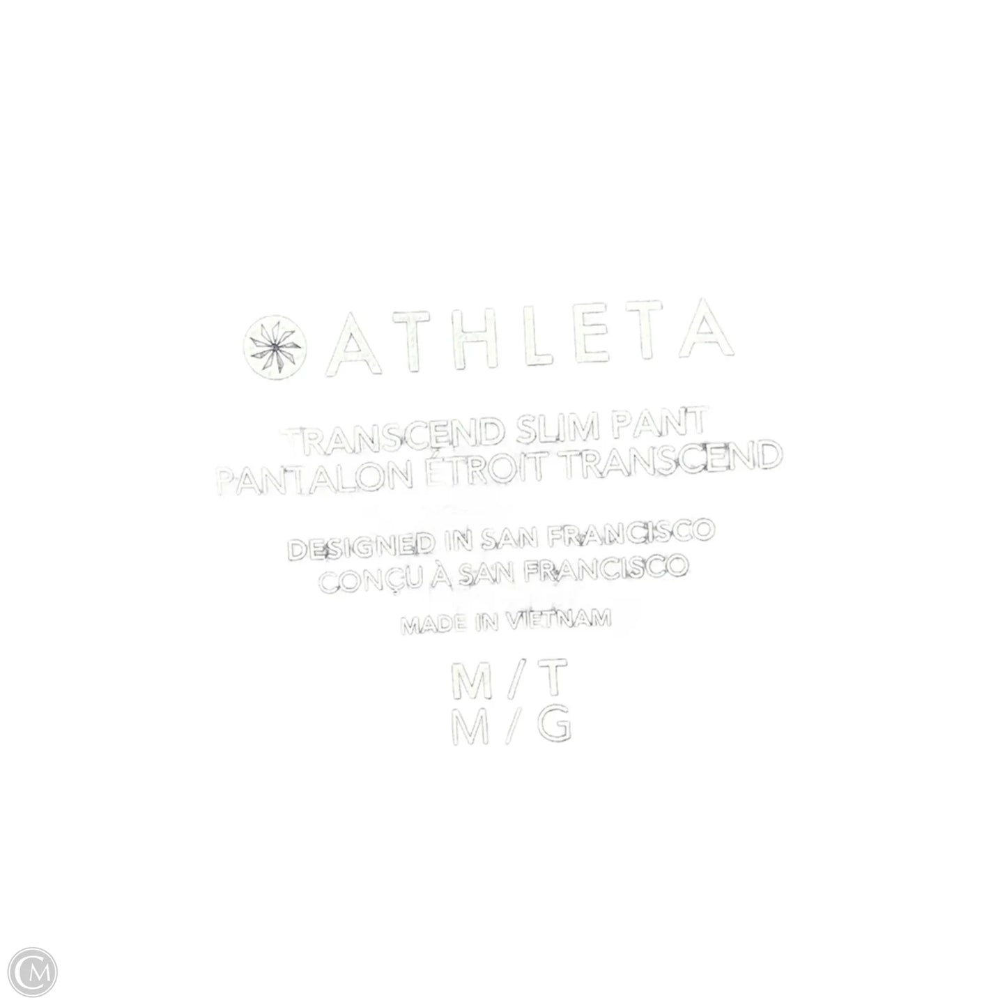 Athletic Pants By Athleta In Grey, Size: M