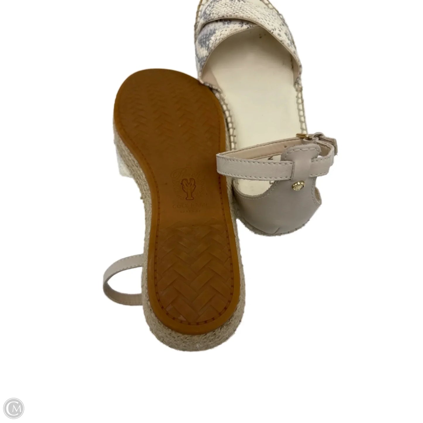 Sandals Designer By Cole-Haan In Cream, Size: 8.5