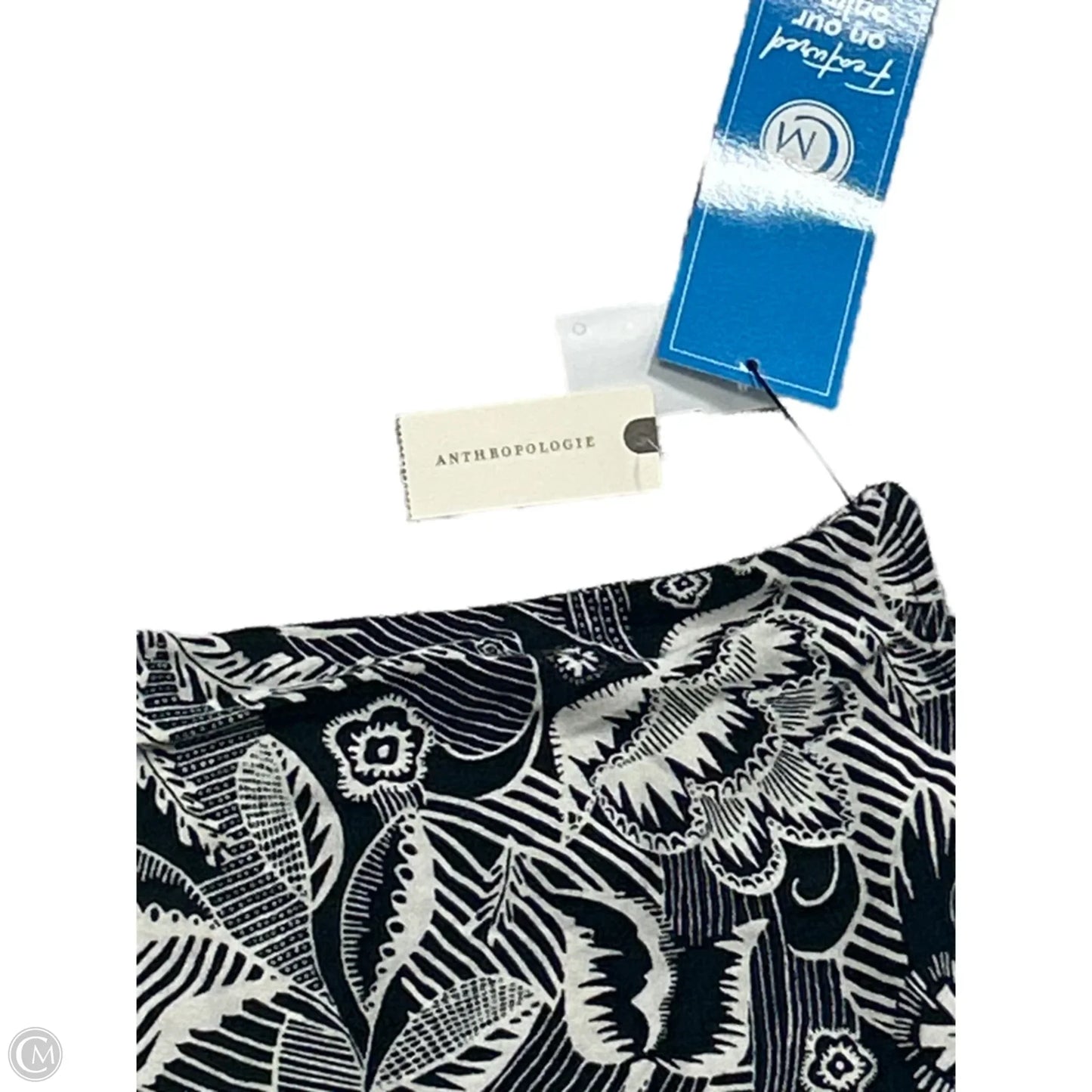 Top Sleeveless By Anthropologie In Black & White, Size: S