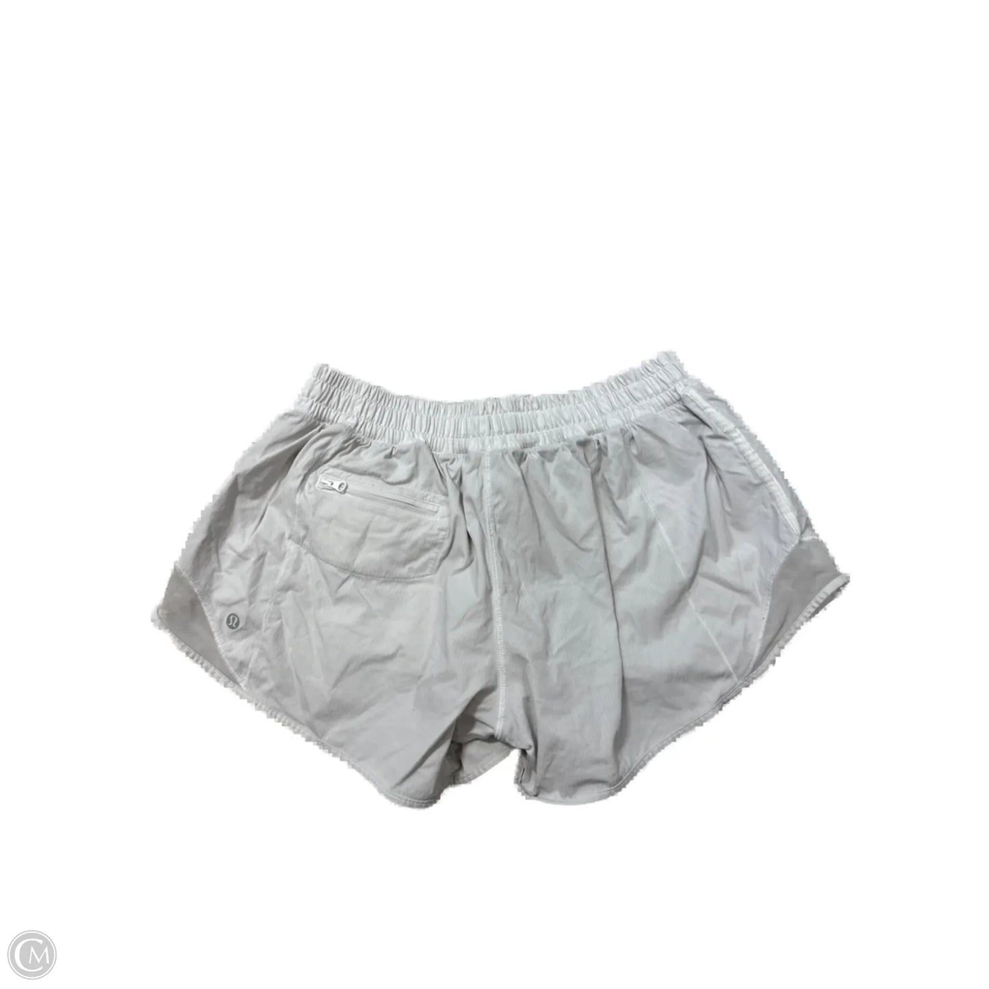 Athletic Shorts By Lululemon In White, Size: 10