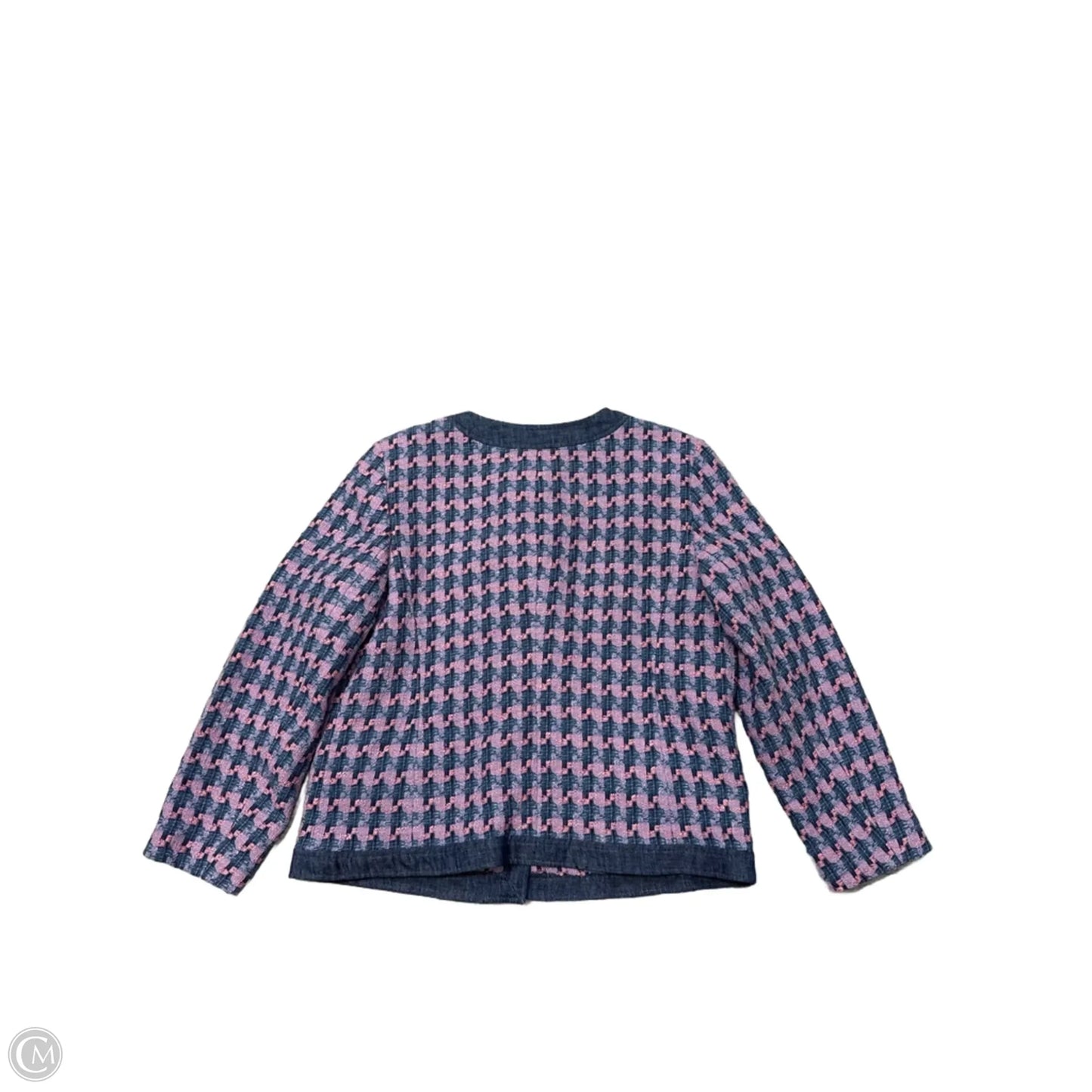 Blazer By Talbots In Blue & Purple, Size: L