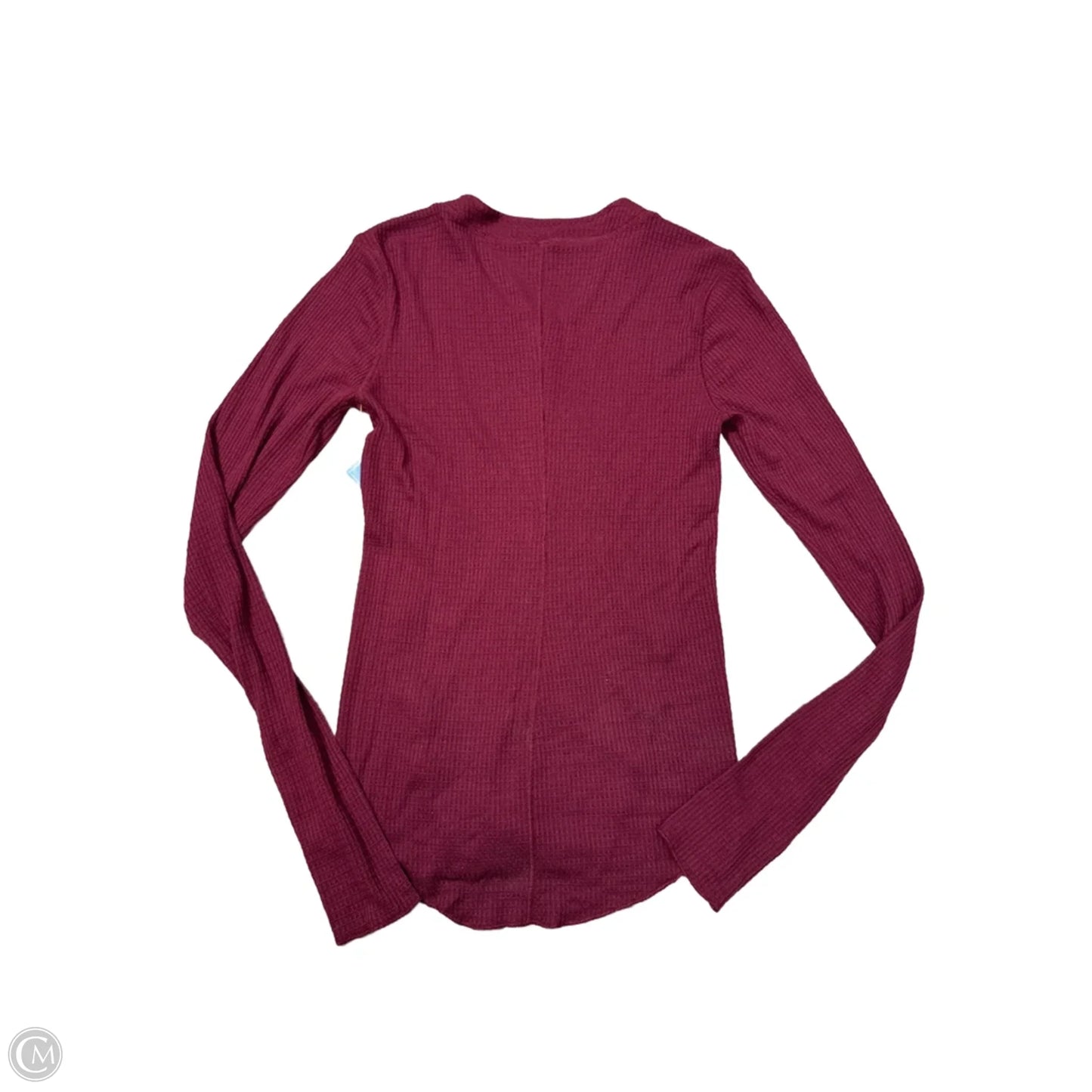 Top Long Sleeve By Free People In Maroon, Size: Xl