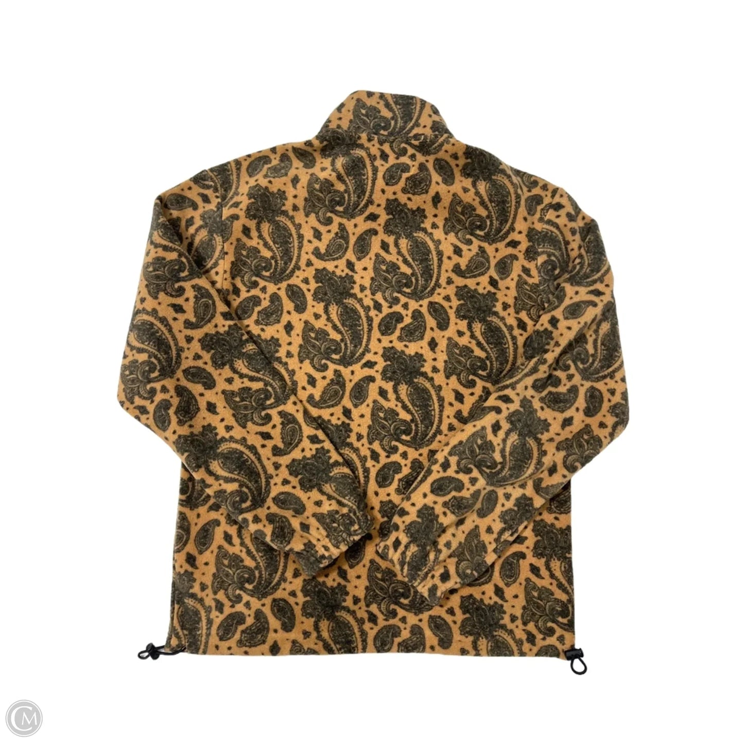 Jacket 1/4 Zip Fleece In Brown, Size: S