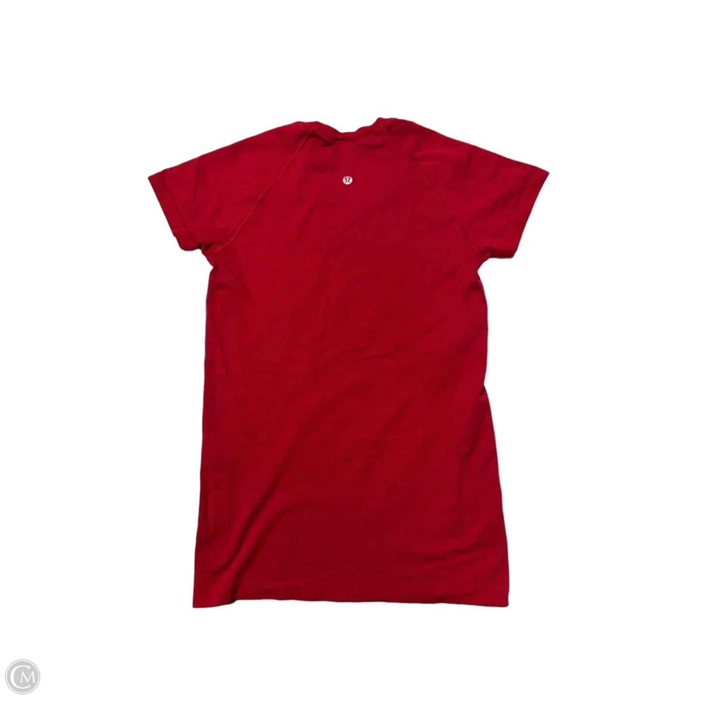 Athletic Top Short Sleeve By Lululemon In Red, Size: M