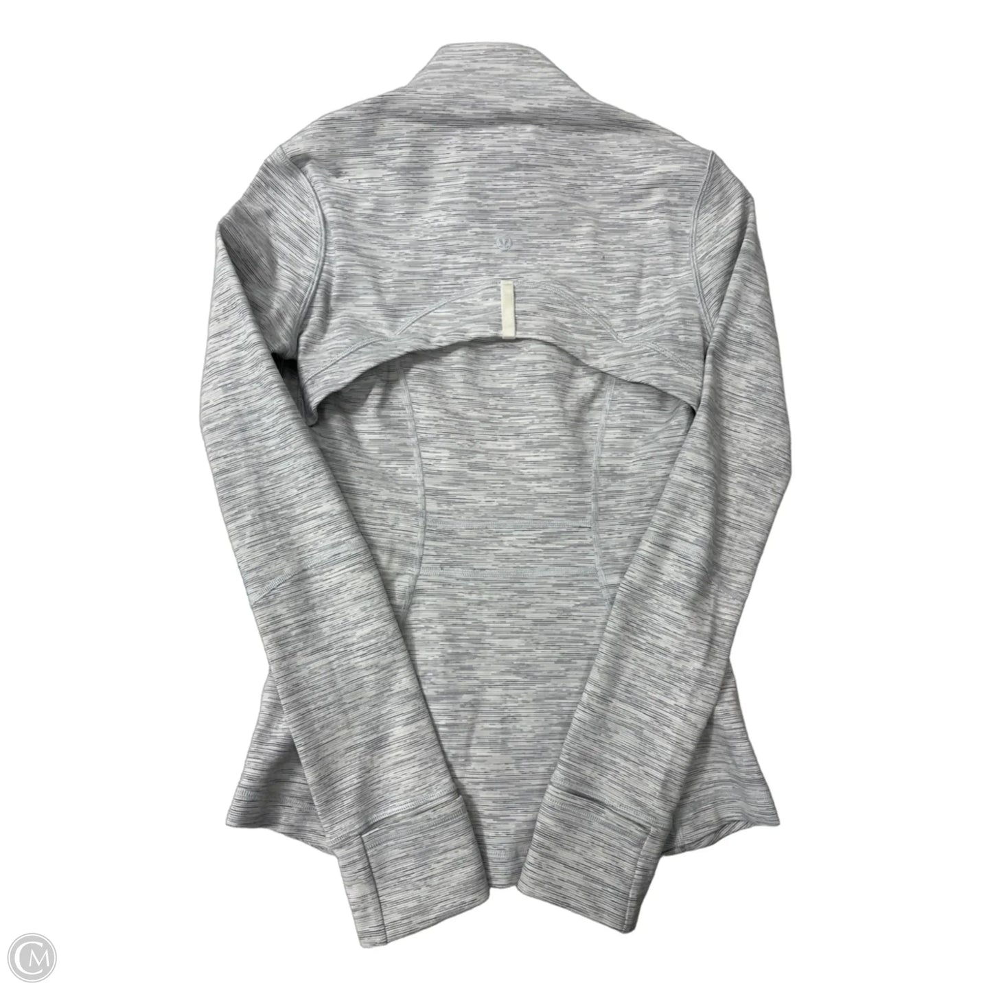 Athletic Jacket By Lululemon In Black & White, Size: S