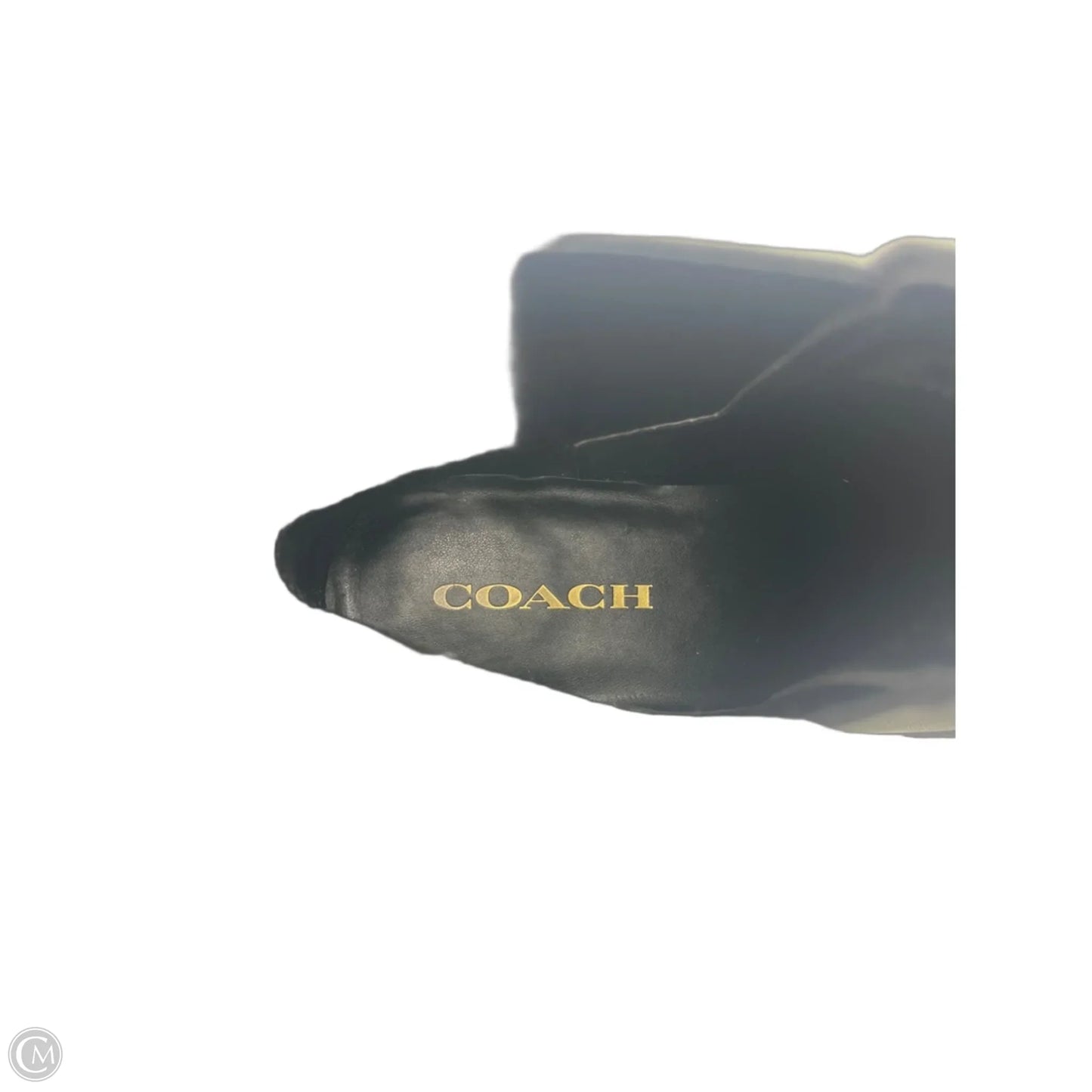 Boots Designer By Coach In Black, Size: 8.5