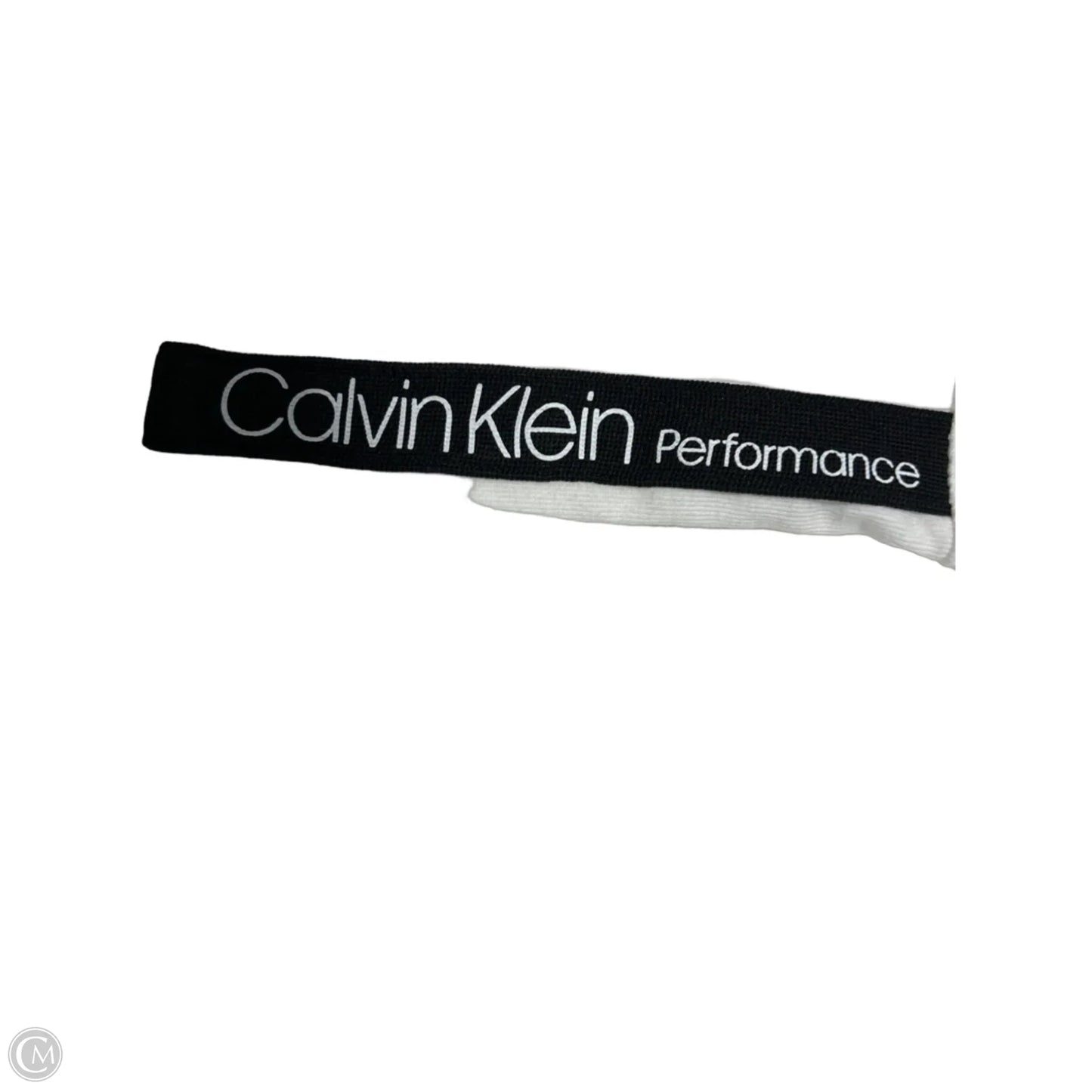 Athletic Sweatshirt Hoodie By Calvin Klein Performance In White, Size: L