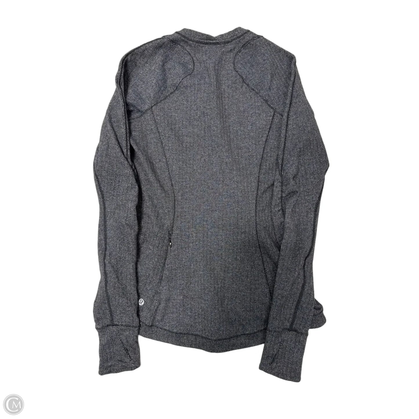 Athletic Top Long Sleeve Crewneck By Lululemon In Grey, Size: 8