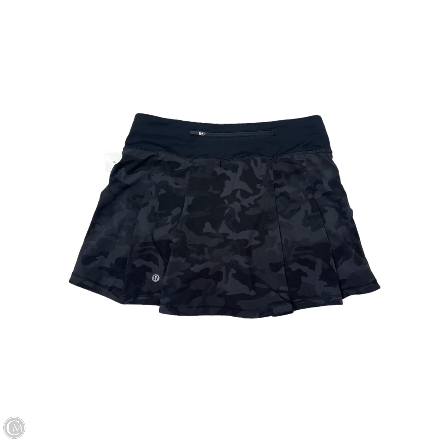 Athletic Skort By Lululemon In Camouflage Print, Size: 4