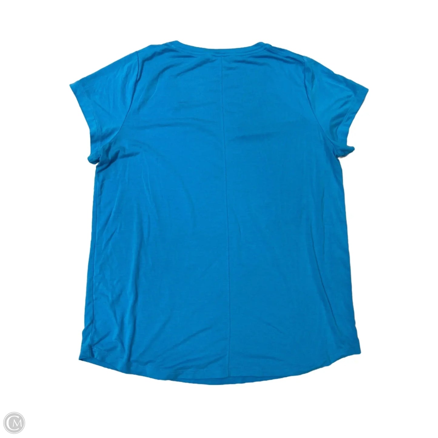 Athletic Top Short Sleeve By Athleta In Blue, Size: L