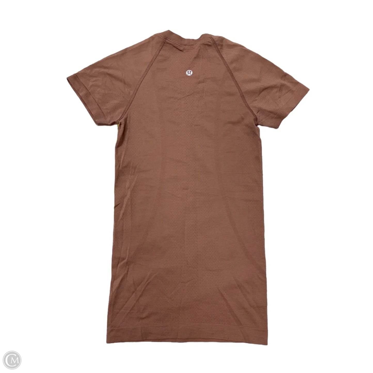 Athletic Top Short Sleeve By Lululemon In Mauve, Size: 2