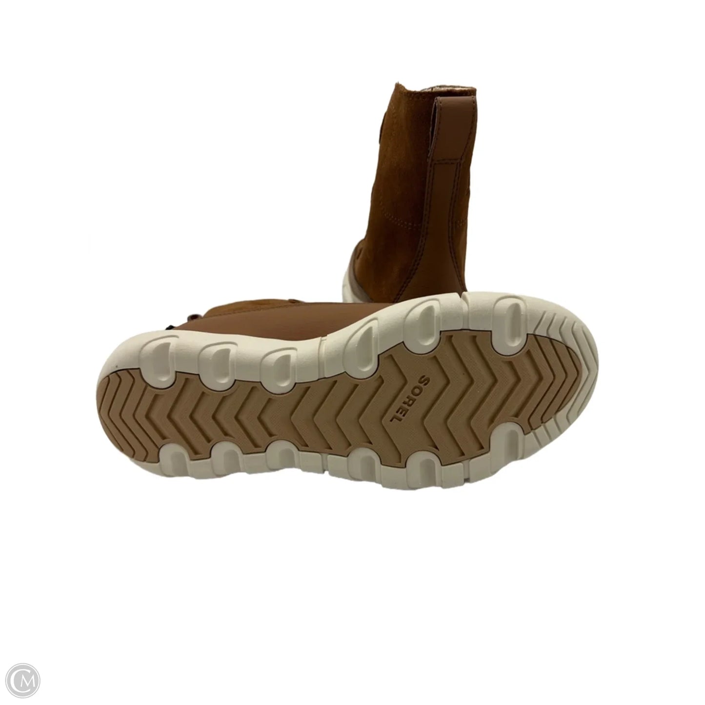 Like New! Boots Ankle Flats By Sorel In Tan, Size: 6