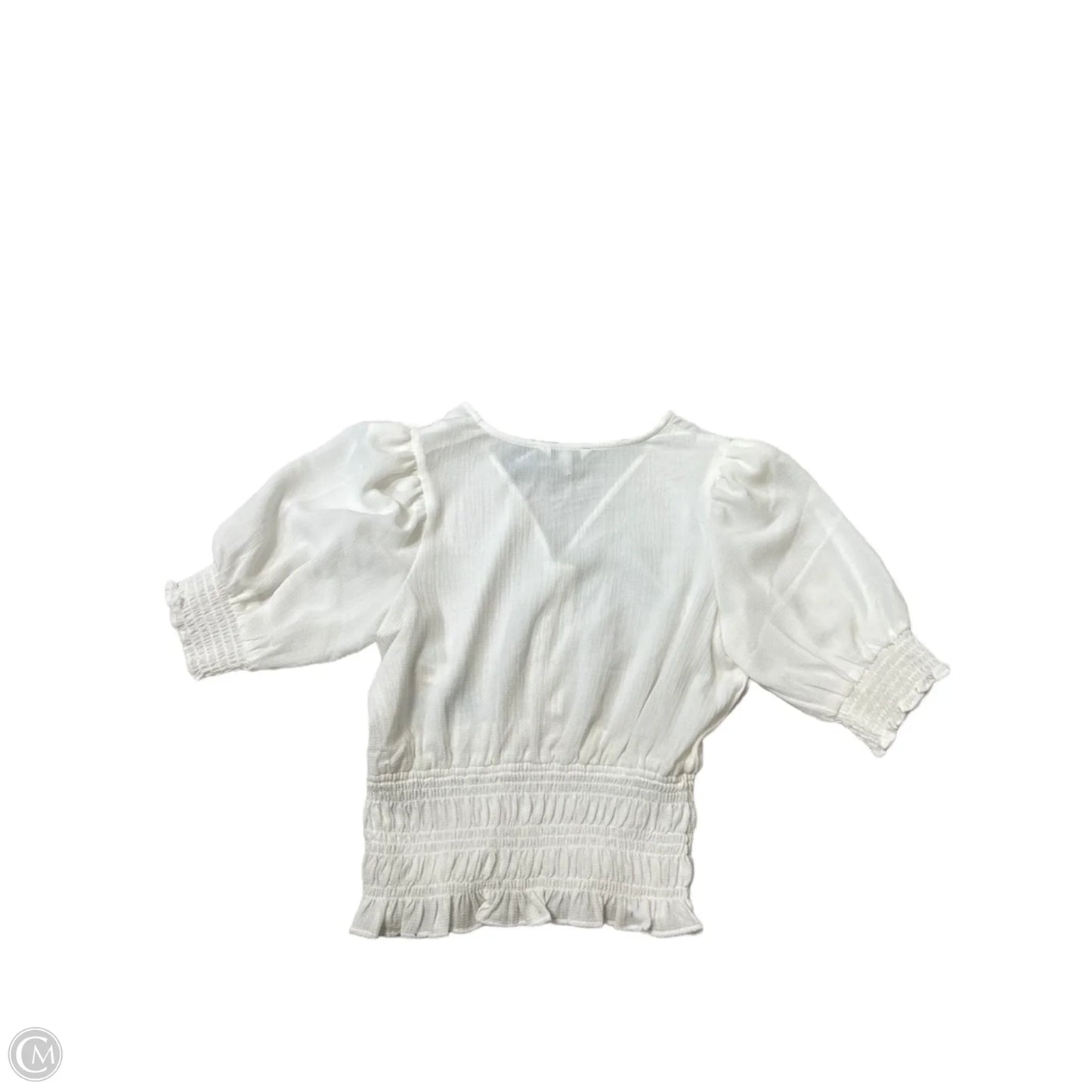 New! Top Short Sleeve By Express In White, Size: Xs