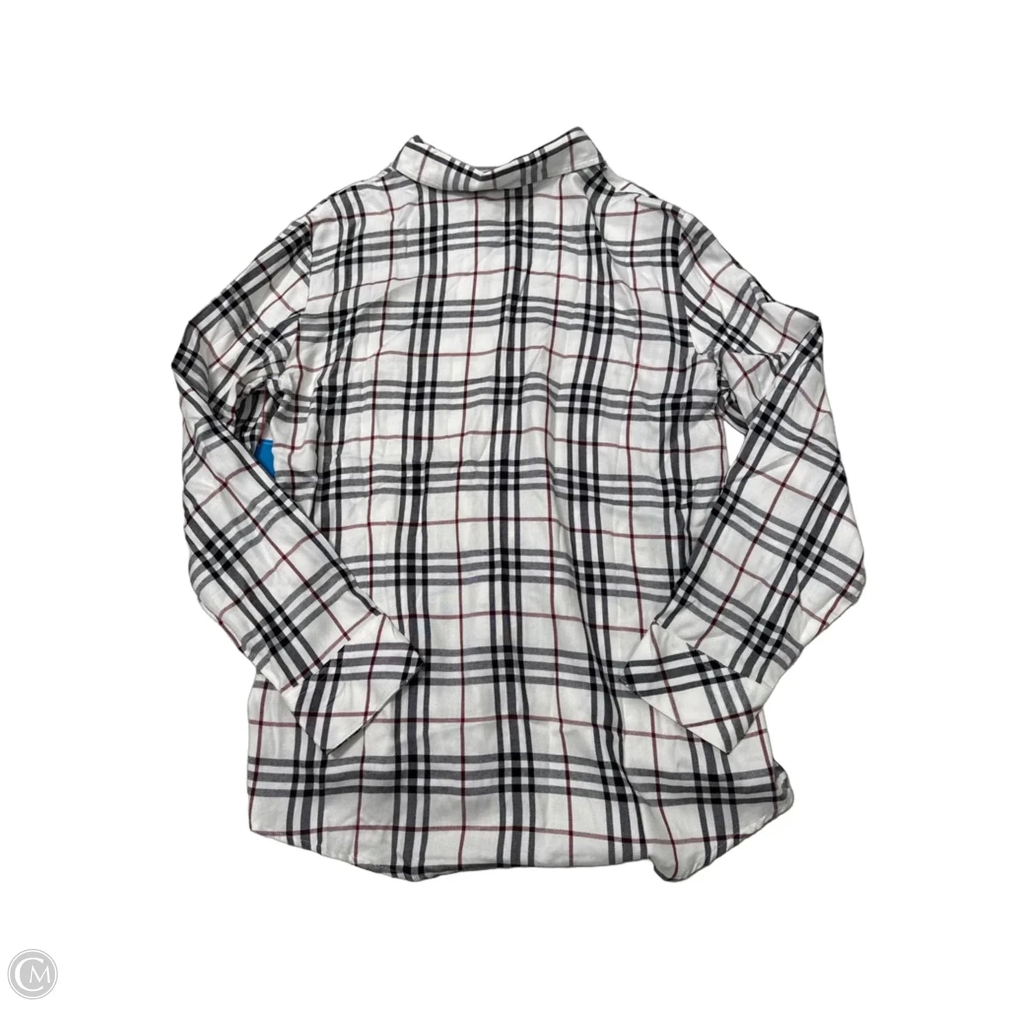 New! Top Long Sleeve By Sanctuary In Plaid Pattern, Size: S