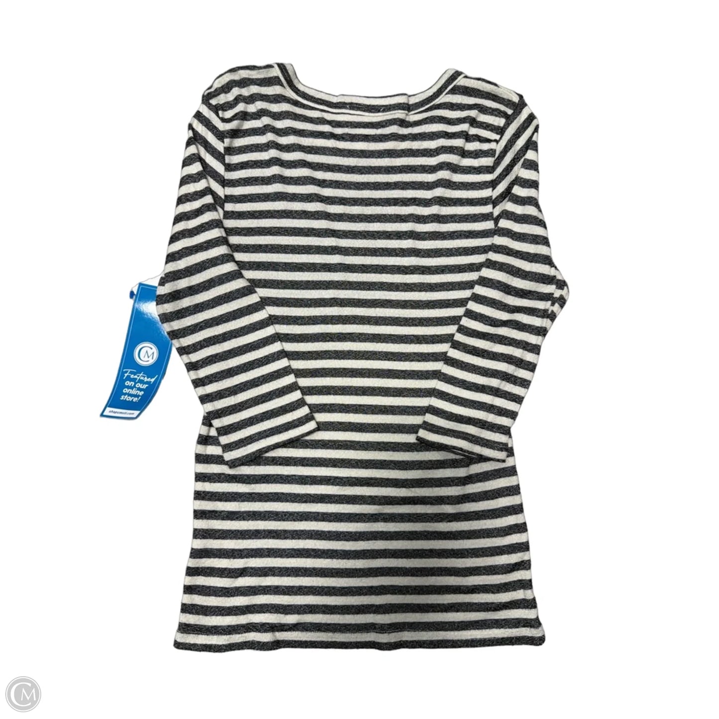 Top Long Sleeve By Anthropologie In Striped Pattern, Size: Xs