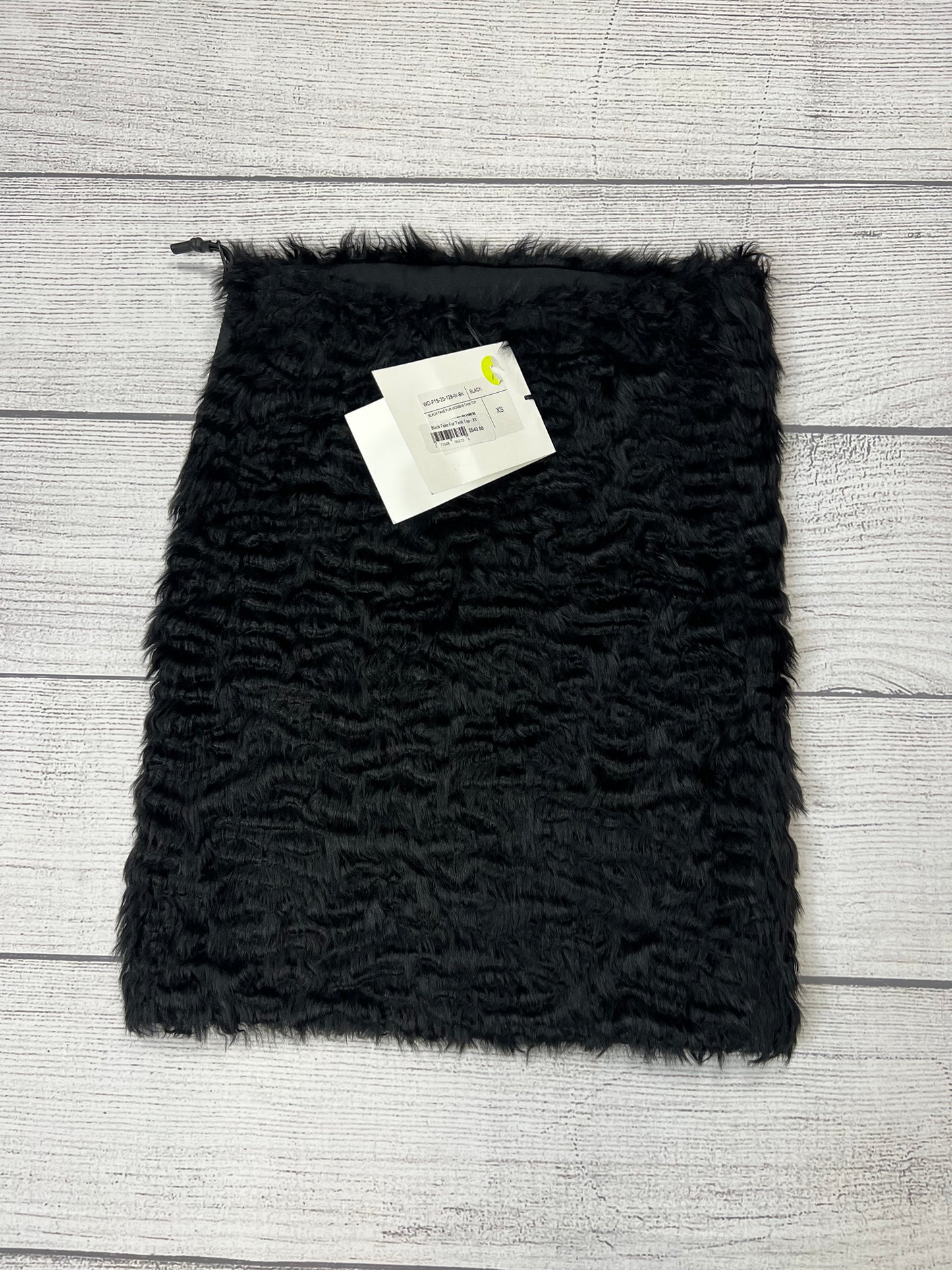 New! WE11DONE Faux Fur Designer Tank Top Size: Xs