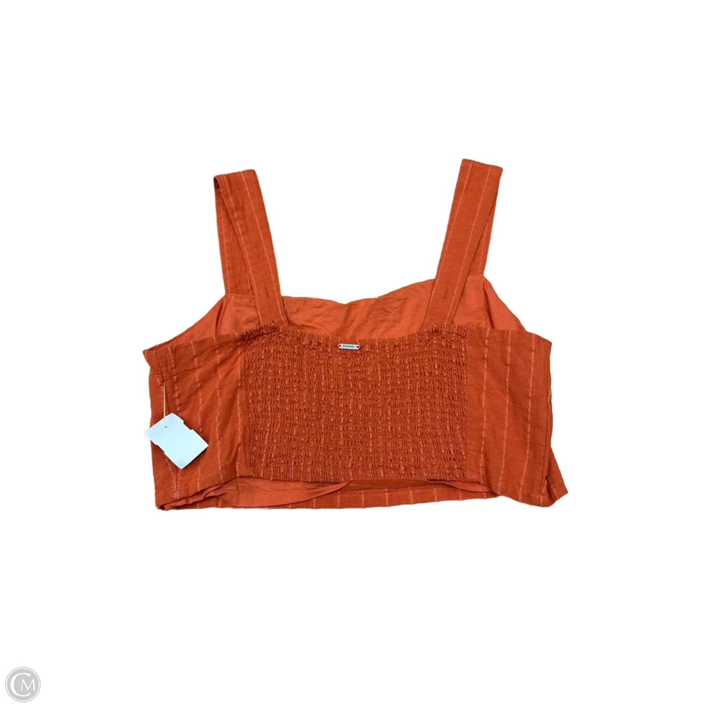 Top Sleeveless By THE NORMAL BRAND In Orange, Size: L