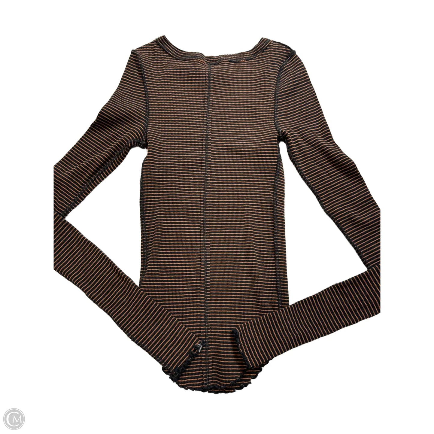 Top Long Sleeve By We The Free In Striped Pattern, Size: M