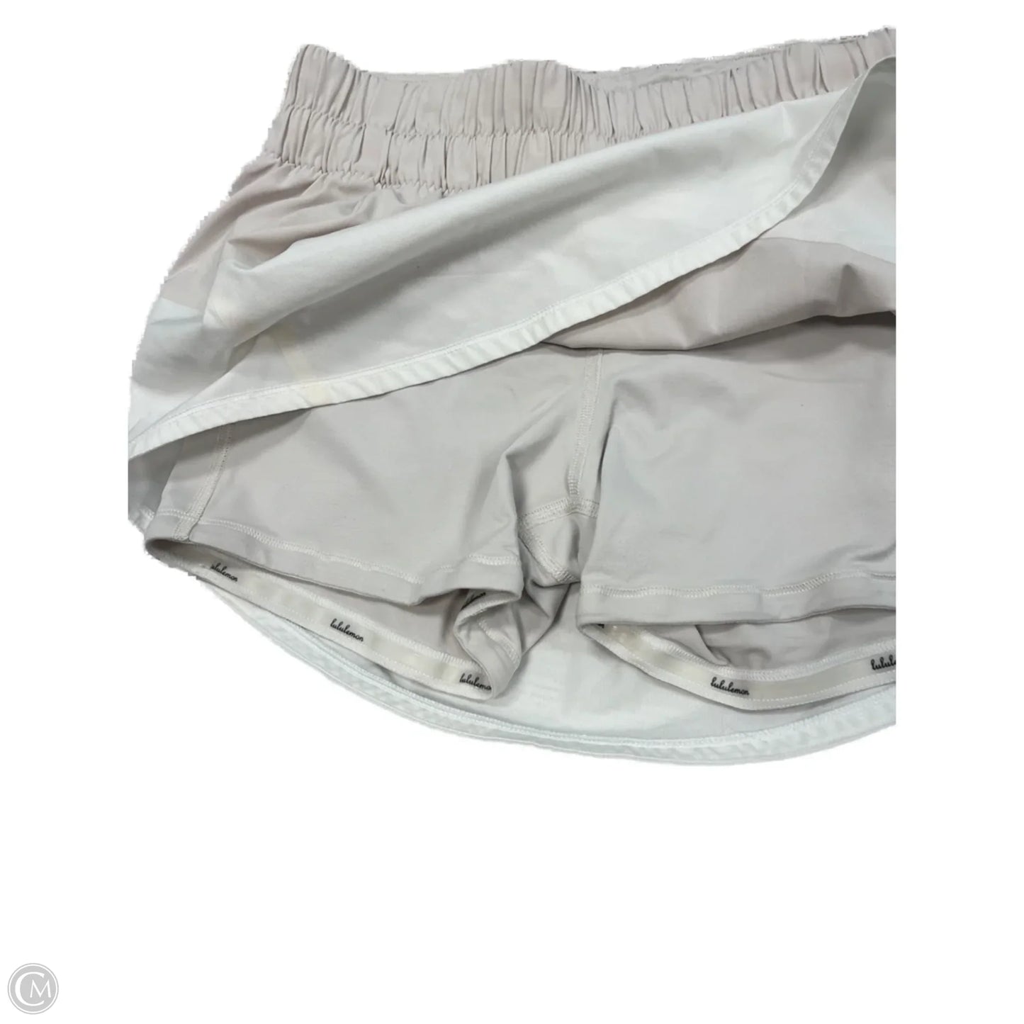 Athletic Skort By Lululemon In White, Size: 6