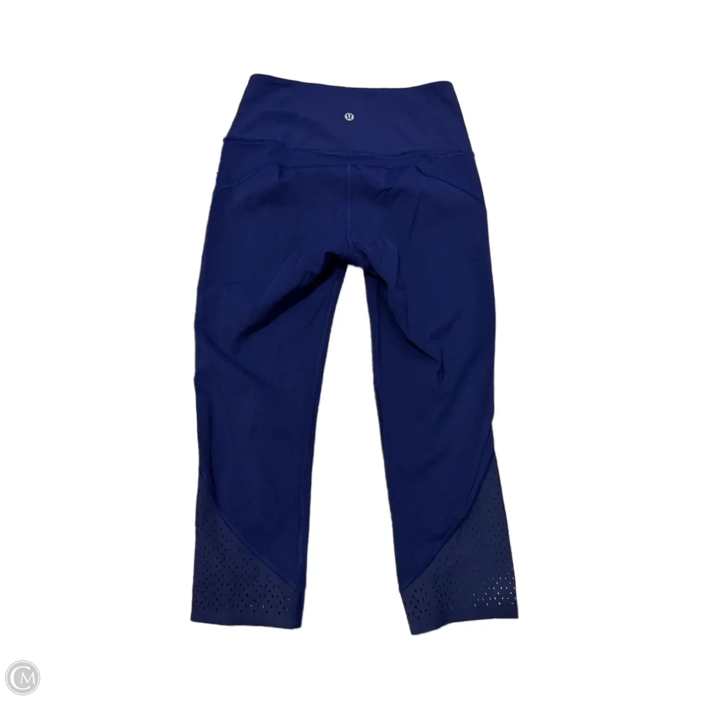 Athletic Capris By Lululemon In Blue, Size: 6