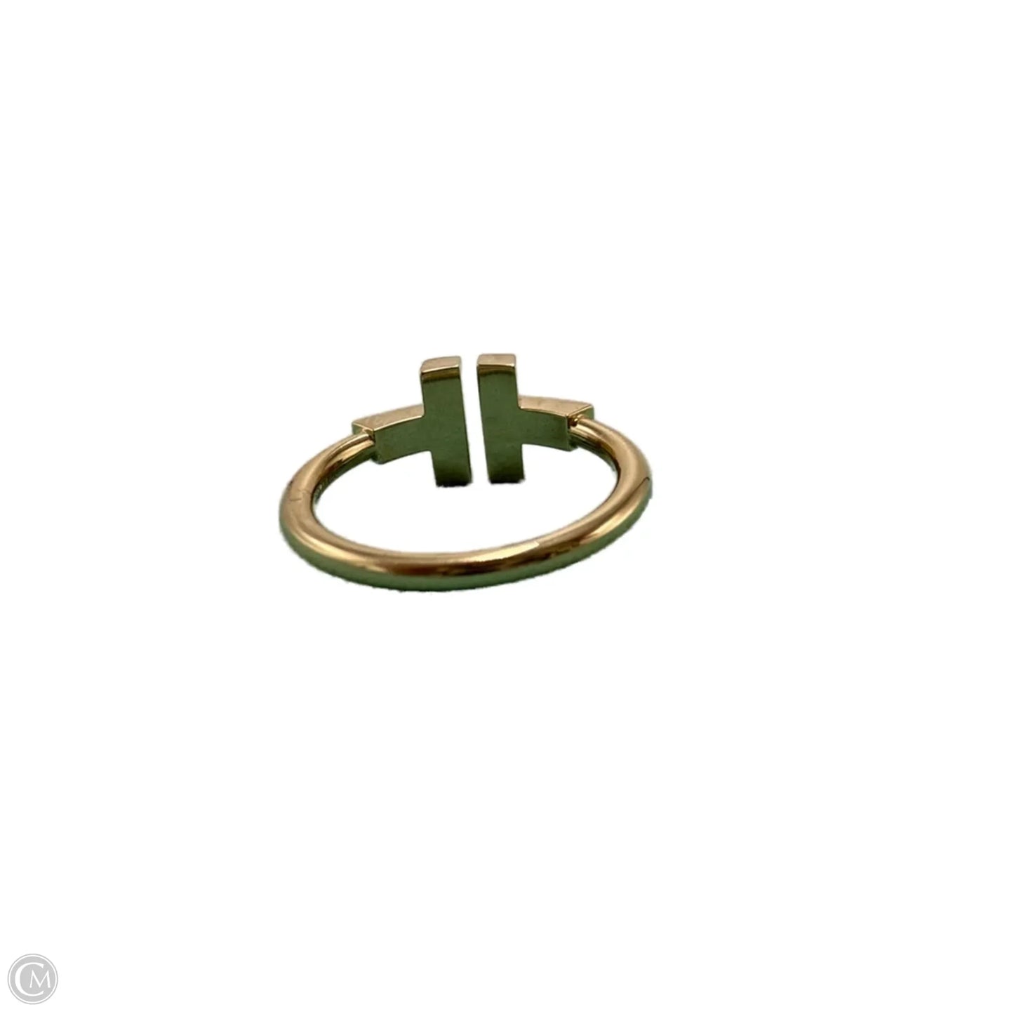 Tiffany & Company 18K T Wire Diamond Luxury Designer Ring, Size: 6.5