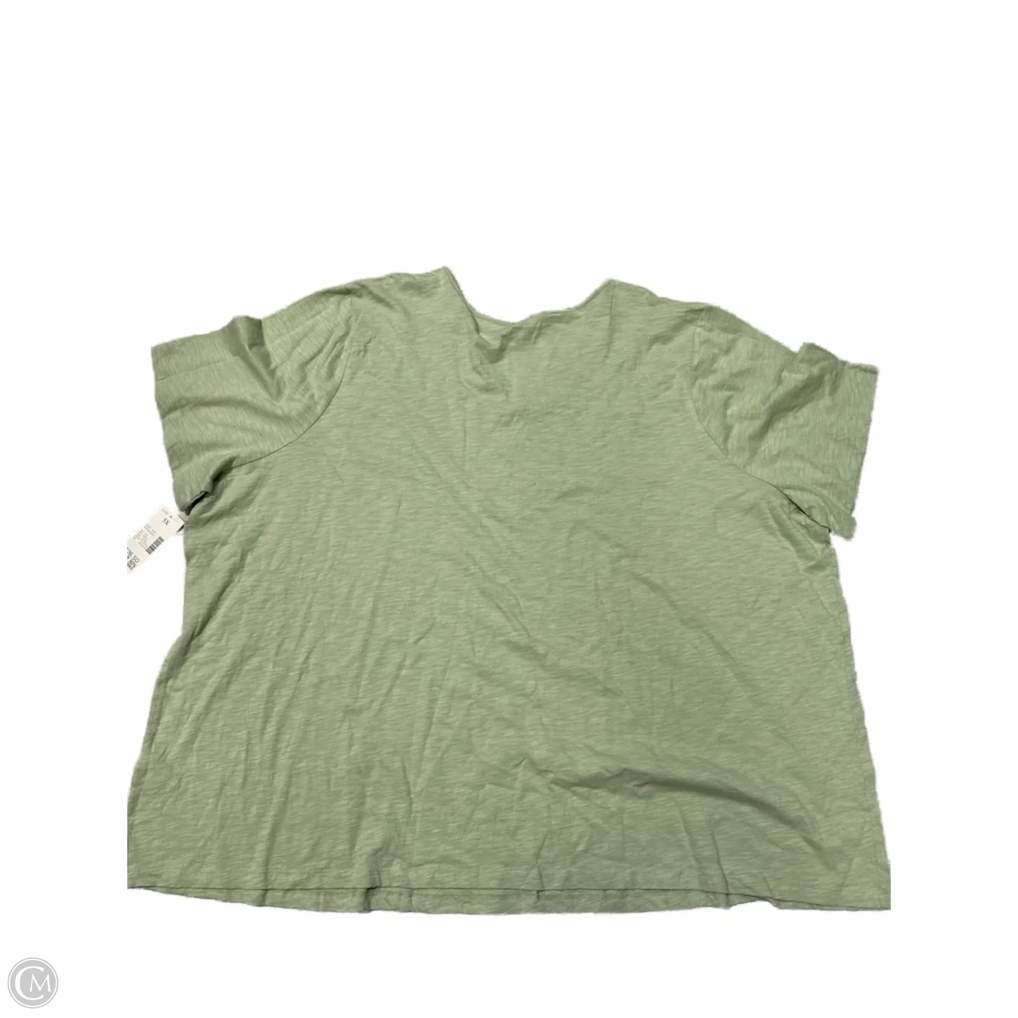 New! Top Short Sleeve By Catherines In Green, Size: 4x