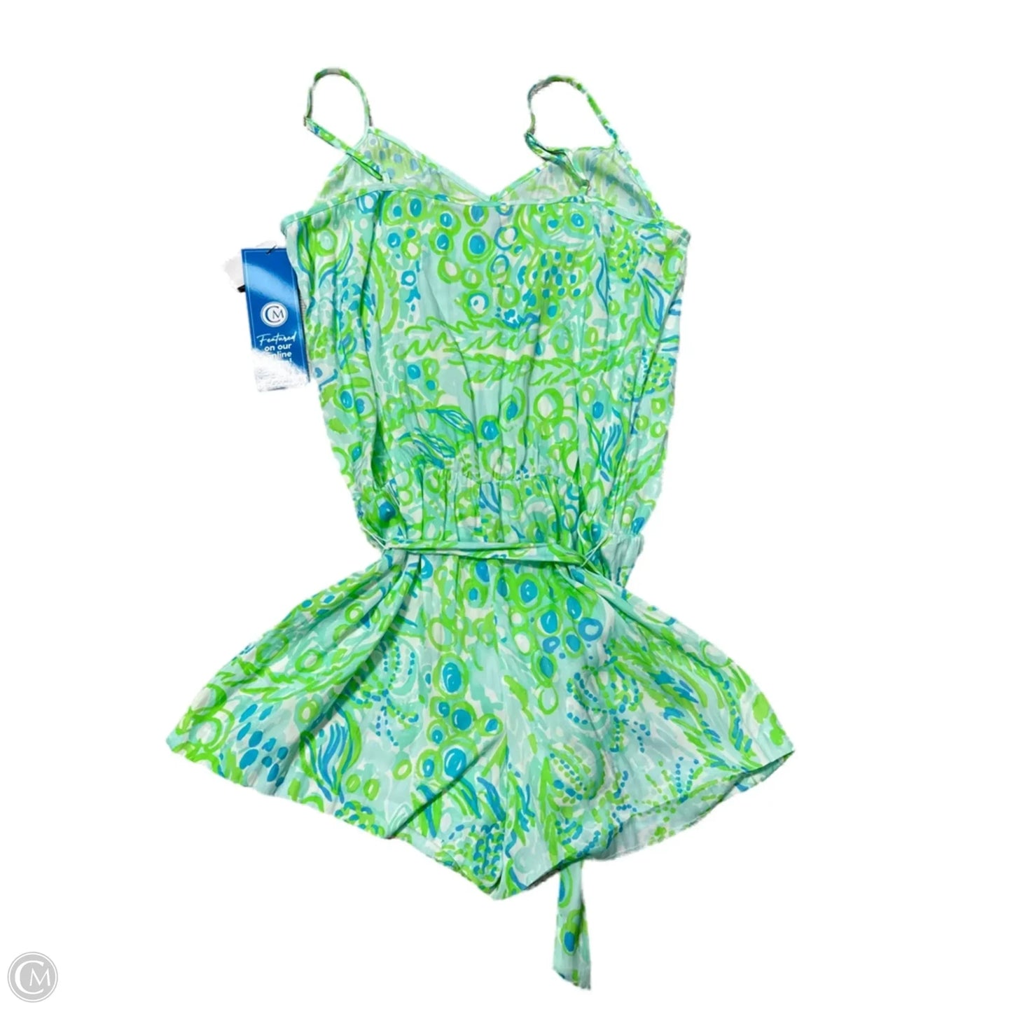 Romper Designer By Lilly Pulitzer In Green, Size: L