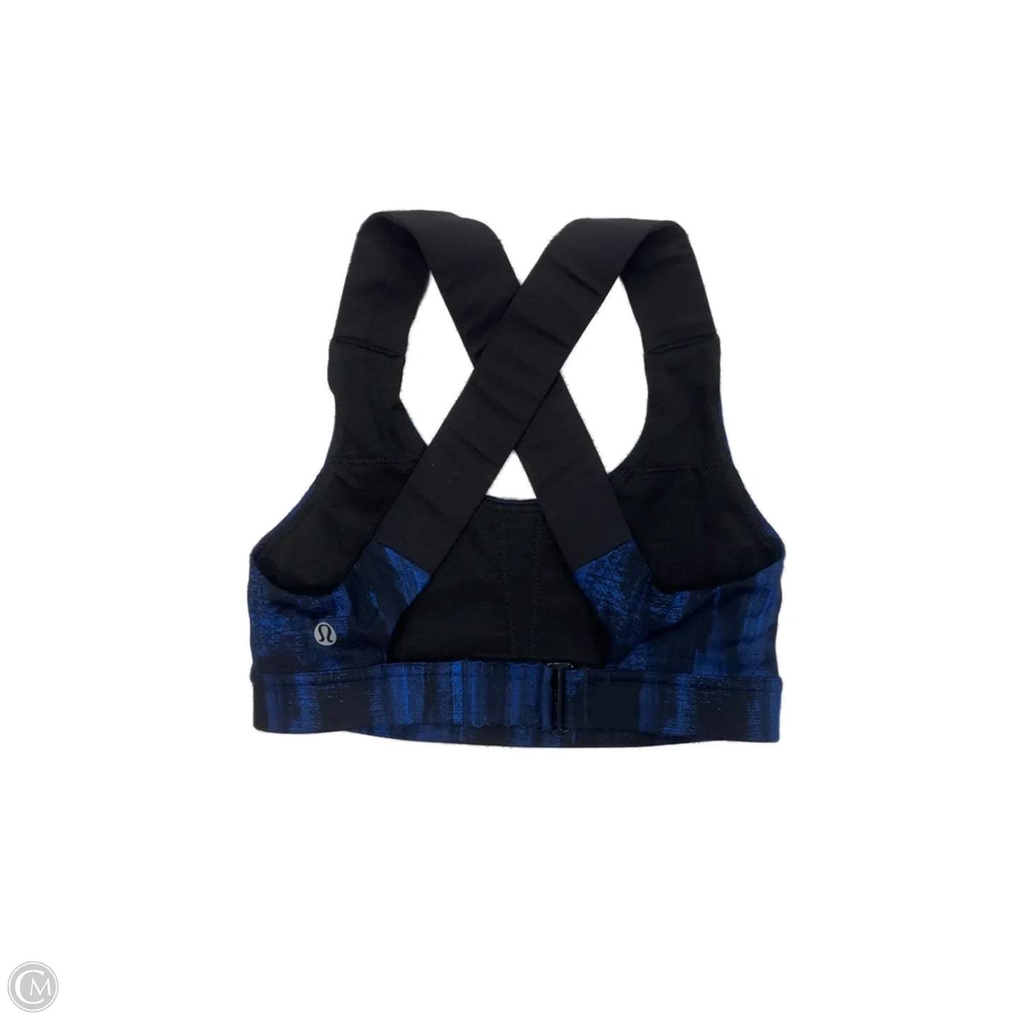 Athletic Bra By Lululemon In Black & Blue, Size: Xs