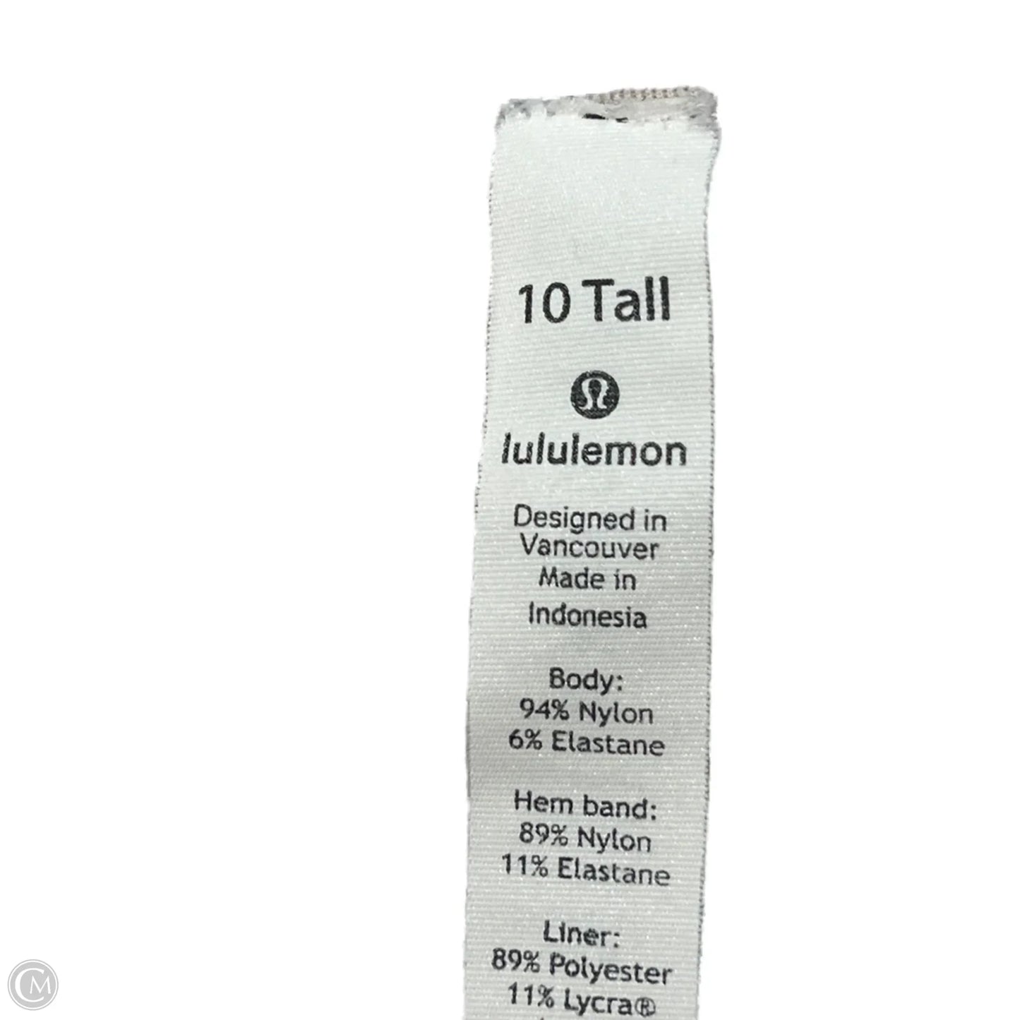 Athletic Shorts By Lululemon In White, Size: M