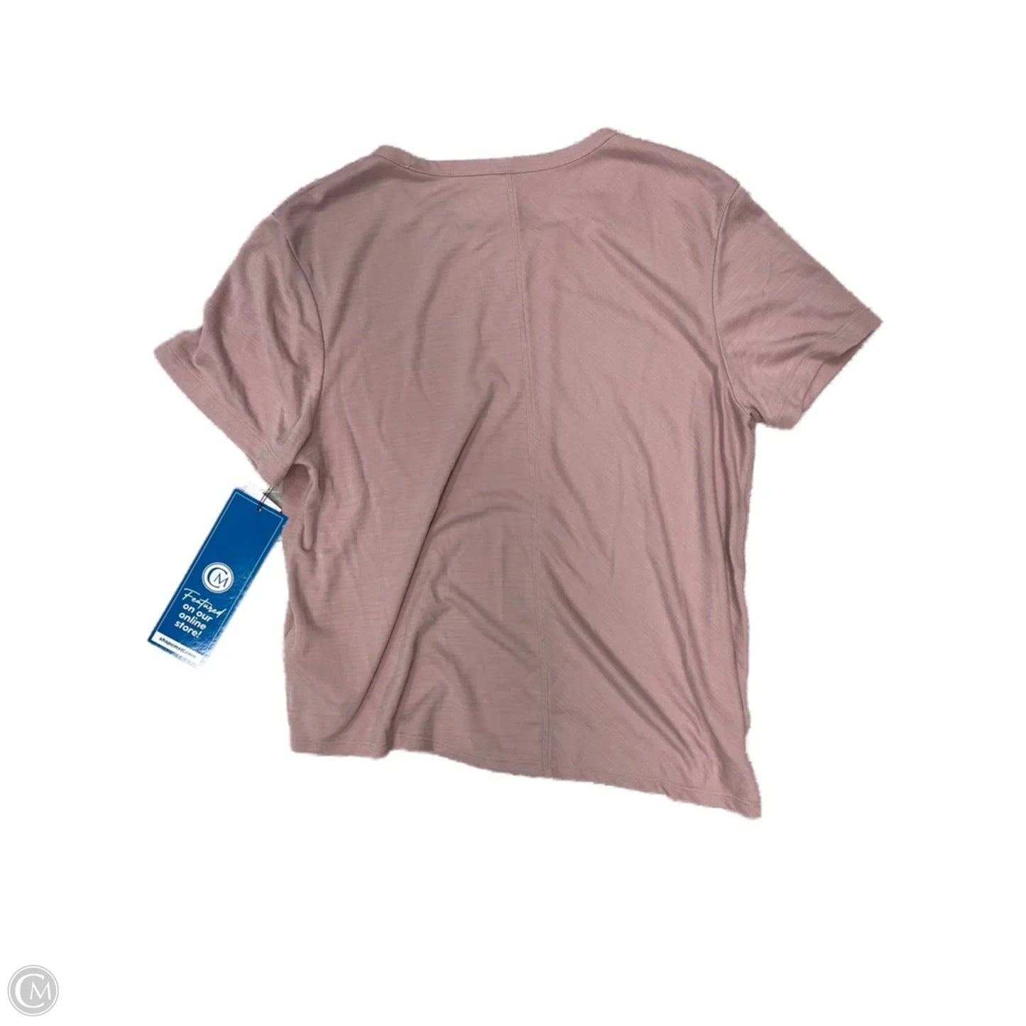 Top Short Sleeve By Athleta In Pink, Size: M