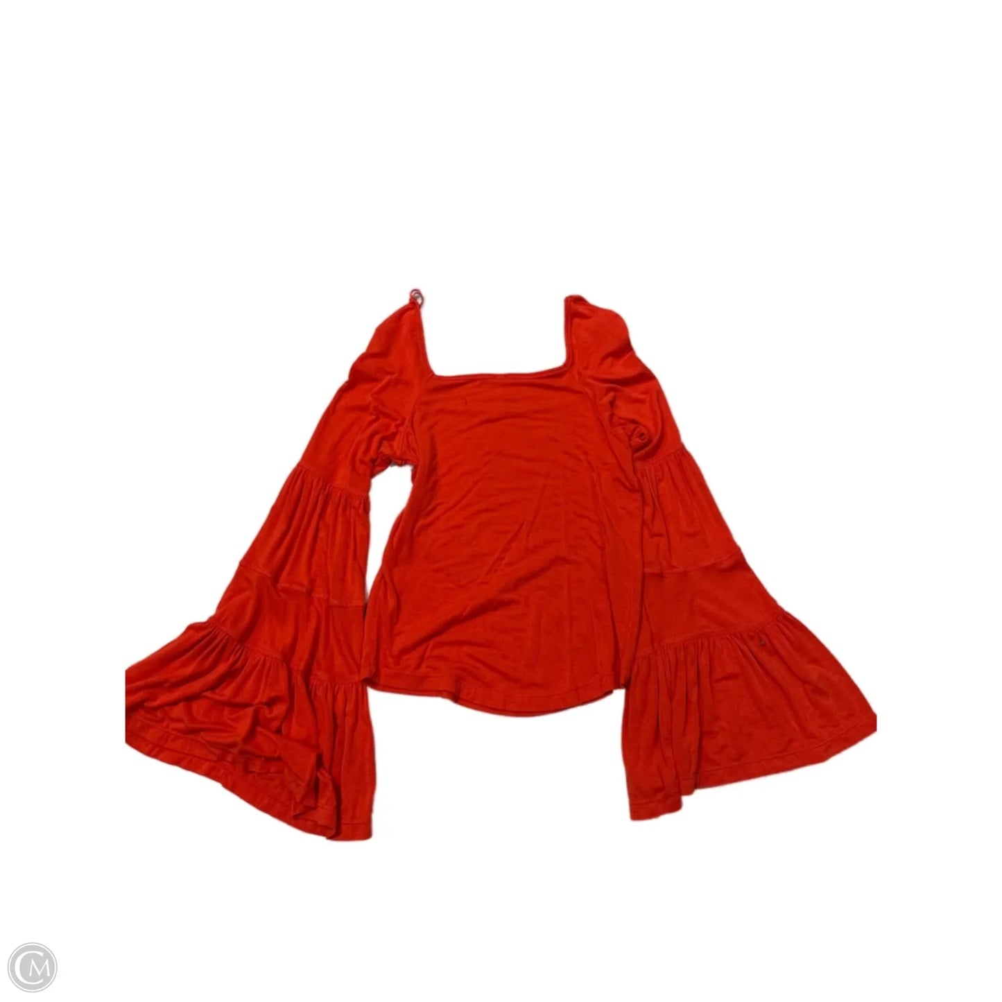 Top Long Sleeve By Free People In Orange, Size: M