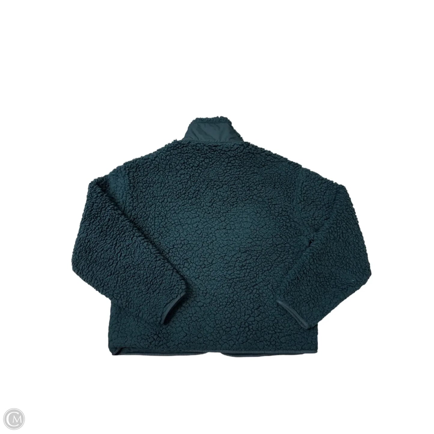 Jacket Faux Fur & Sherpa By Athleta In Teal, Size: Xs