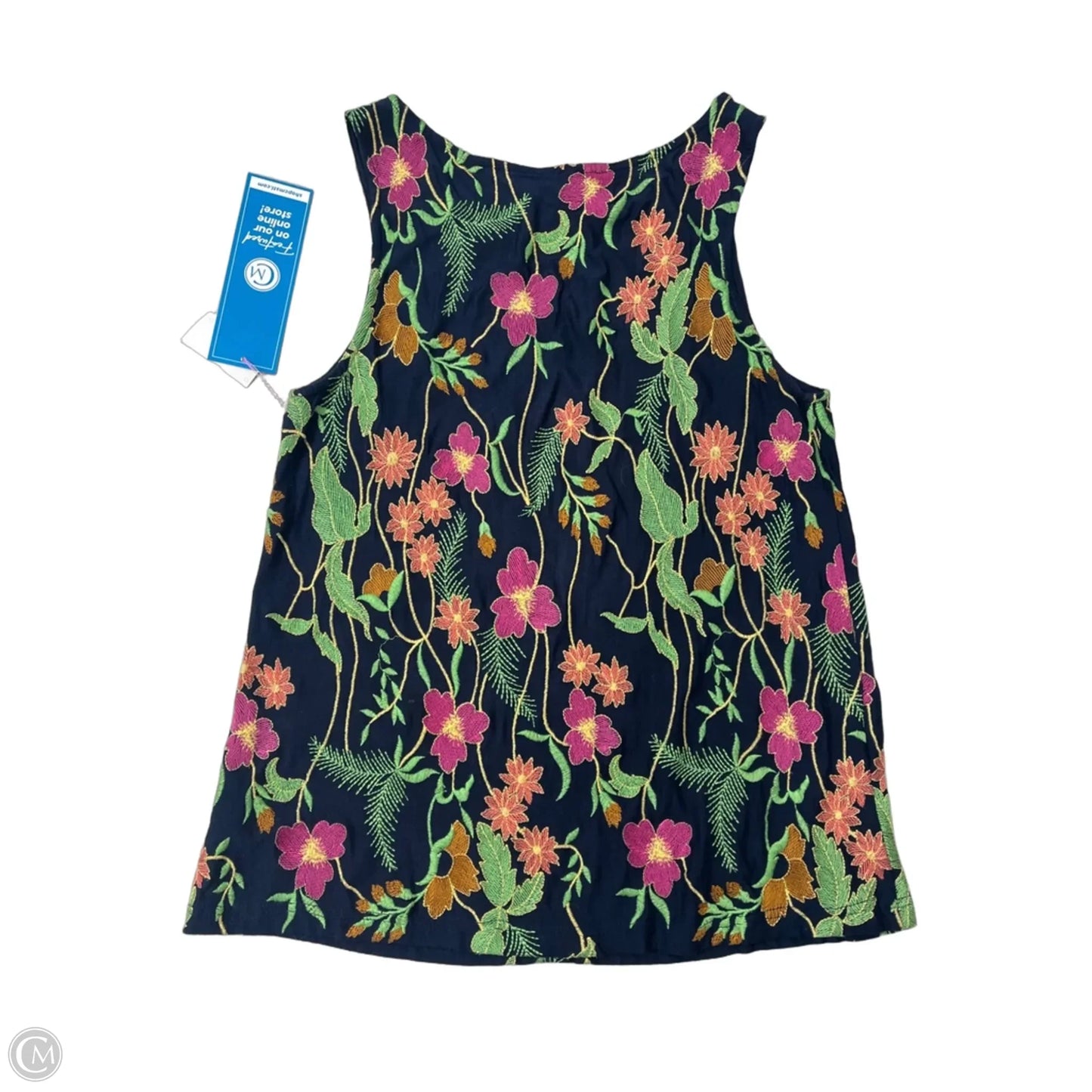 Top Sleeveless By Anthropologie In Floral Print, Size: M