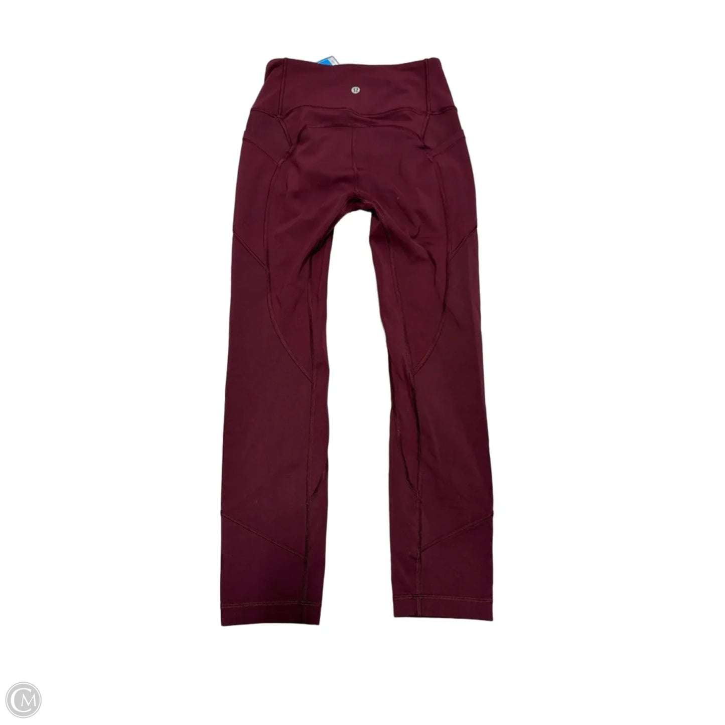 Athletic Leggings By Lululemon In Maroon, Size: S