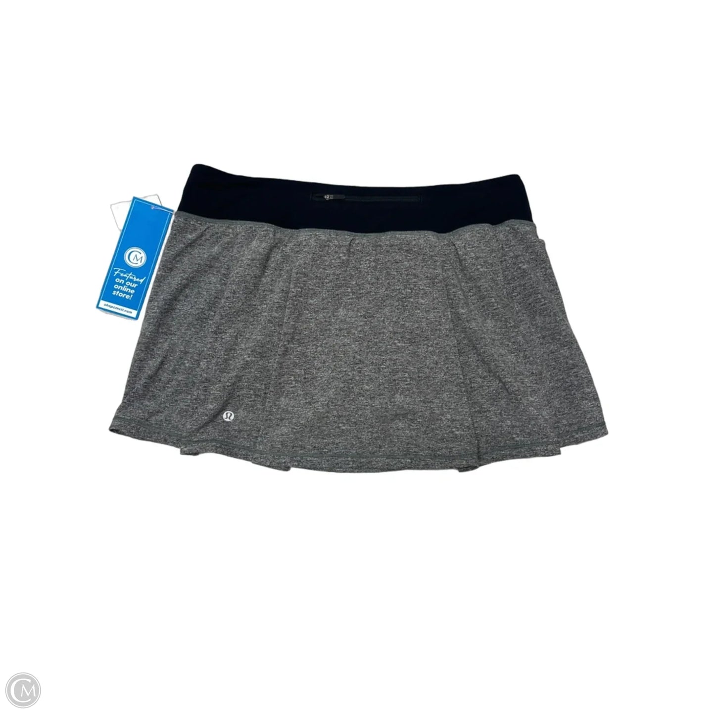 Athletic Skirt By Lululemon In Grey, Size: L