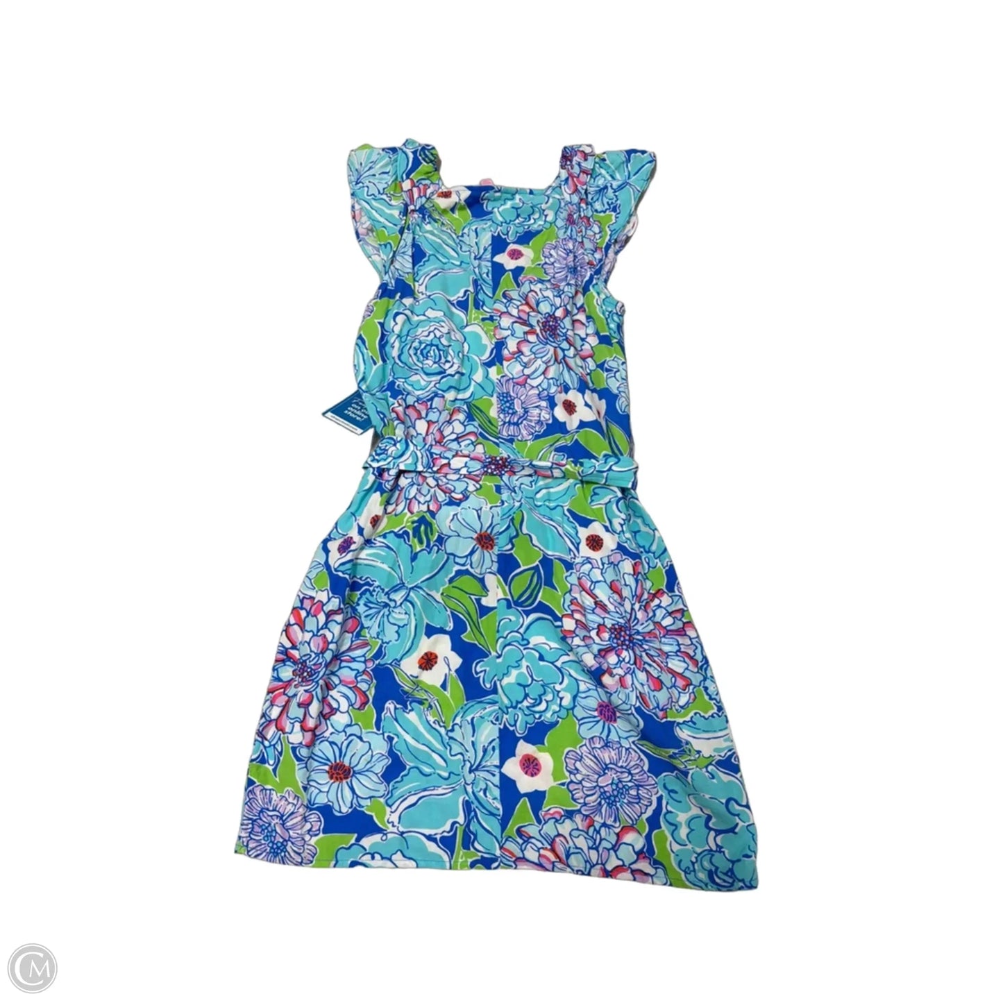 Dress Designer By Lilly Pulitzer In Blue & Green, Size: Xs