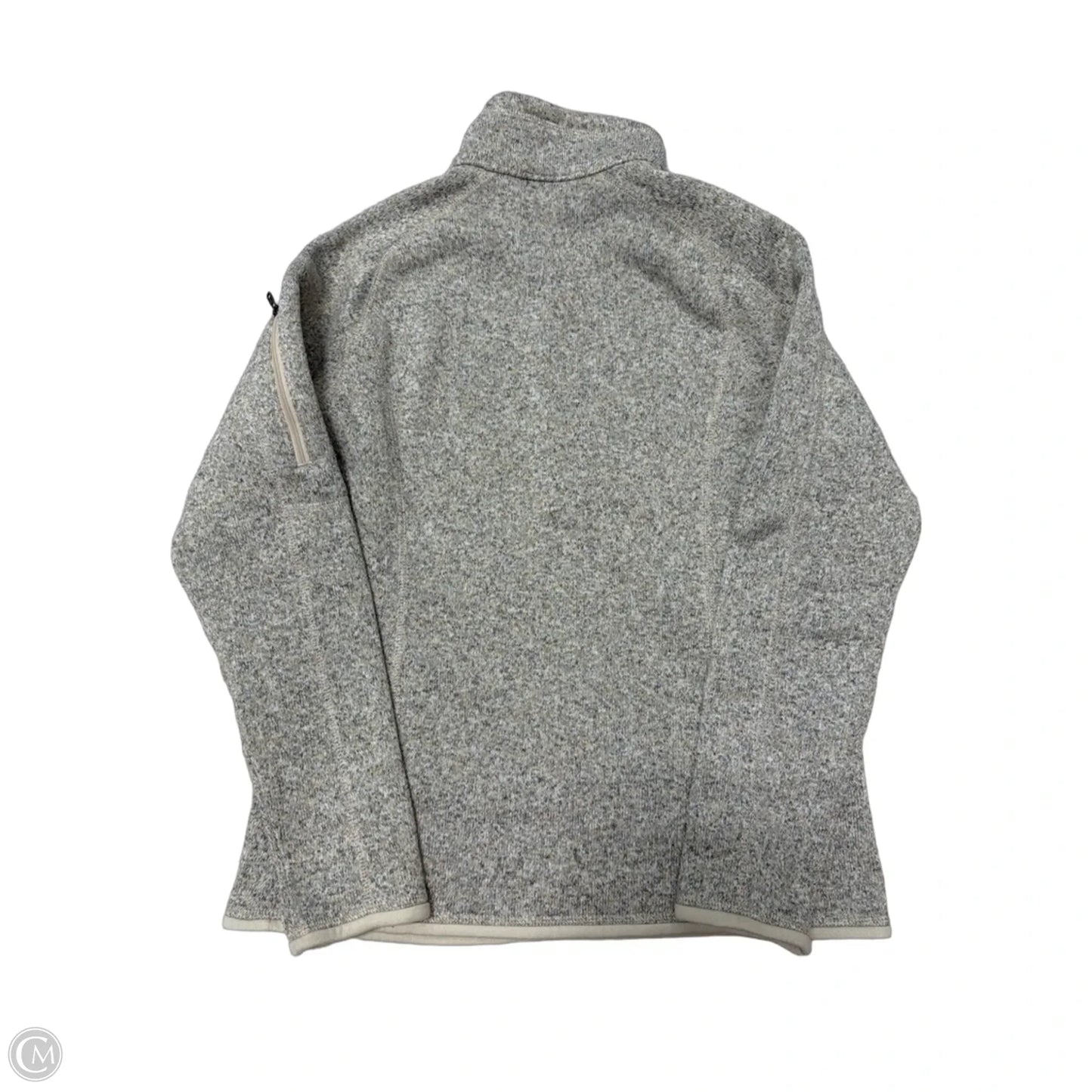 Sweatshirt Collar By Patagonia In Grey, Size: M