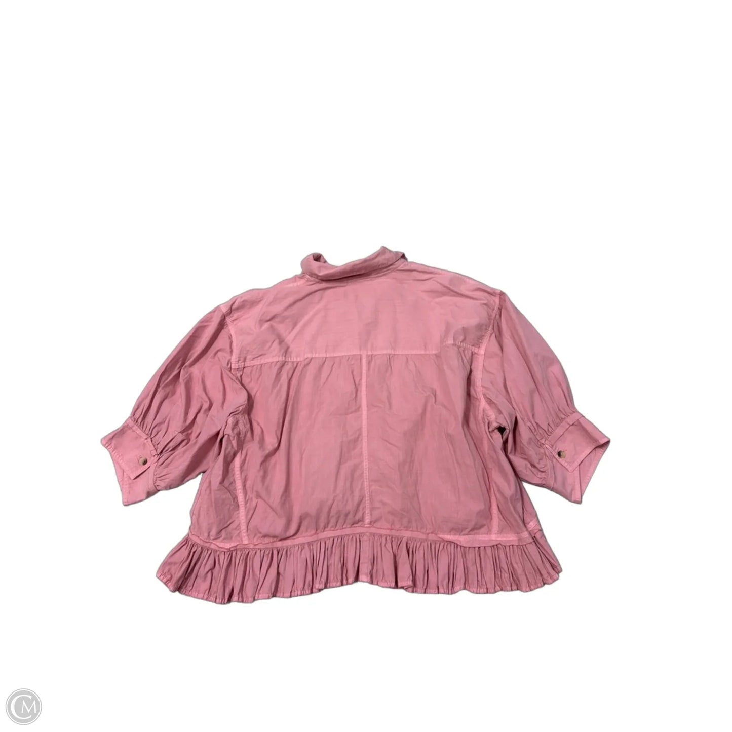Top 3/4 Sleeve By Free People In Pink, Size: L