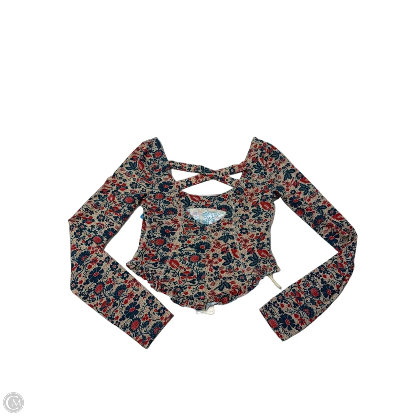 New! Top Long Sleeve By Free People In Floral Print, Size: S