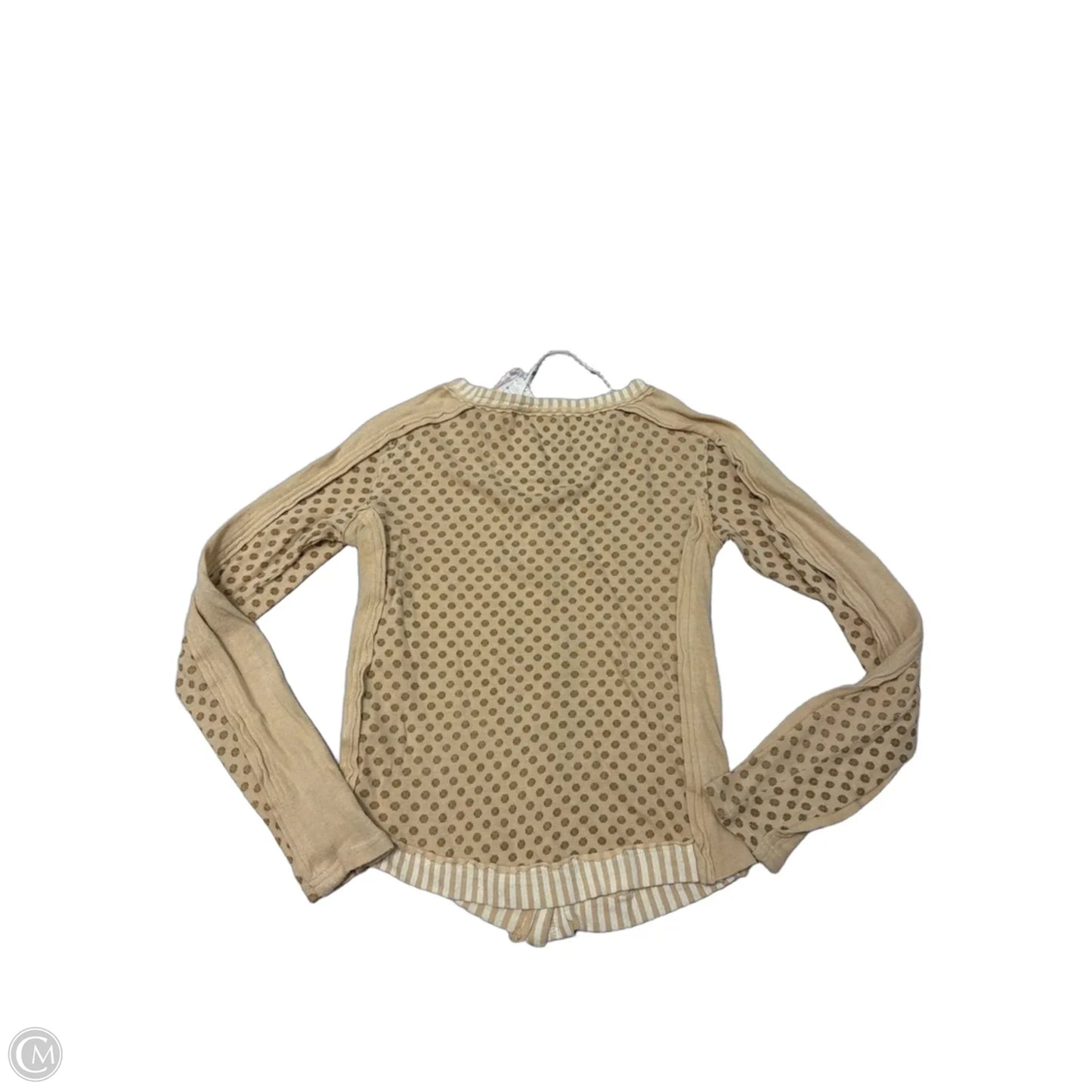 New! Top Long Sleeve By Free People In Tan, Size: Xs