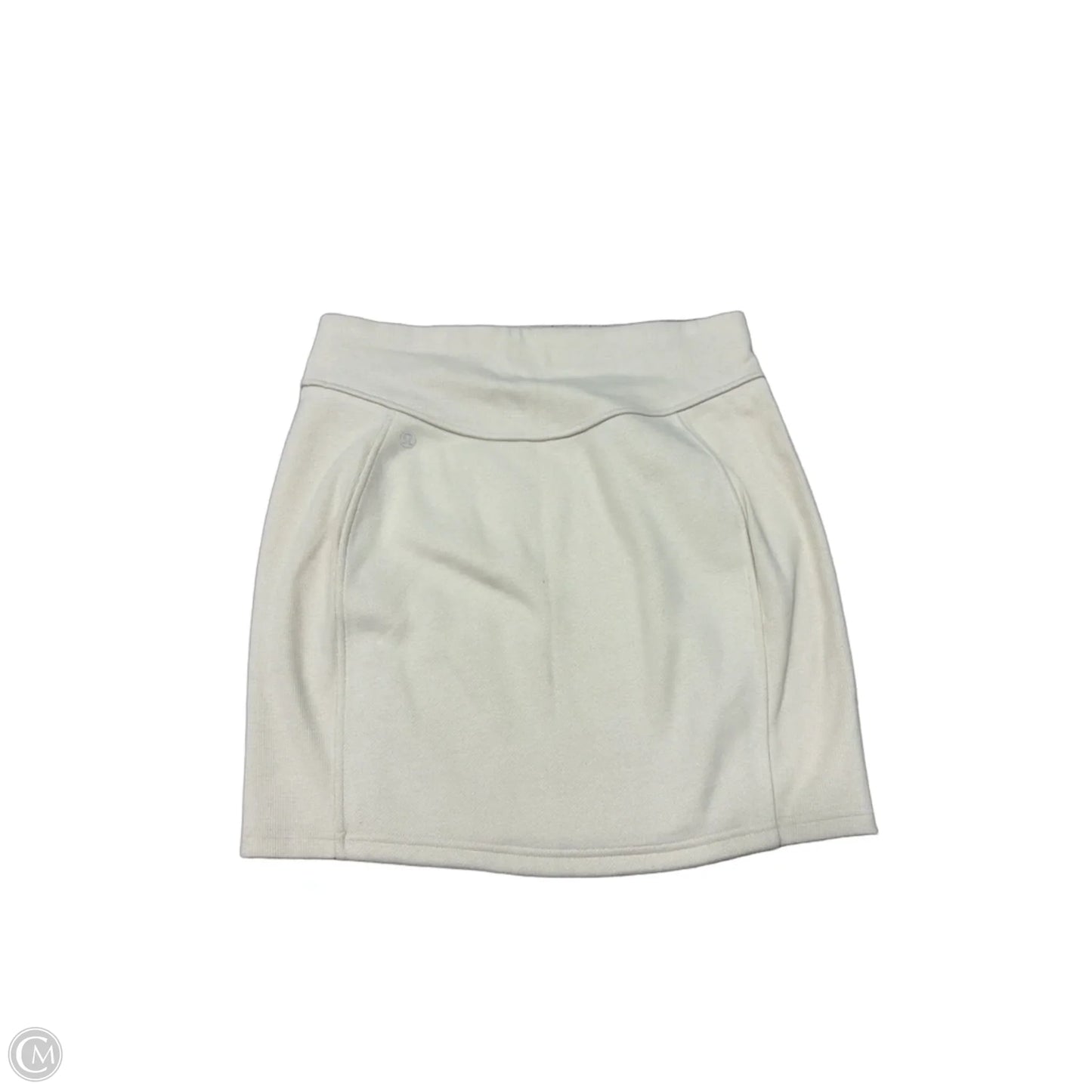 New! Scuba High-Rise Mini Skirt By Lululemon In Cream, Size: M