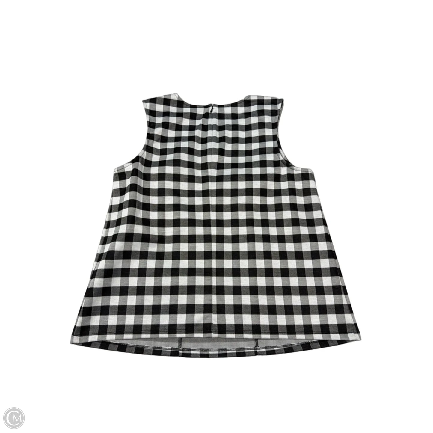 Top Sleeveless By Ann Taylor In Plaid Pattern, Size: Xl