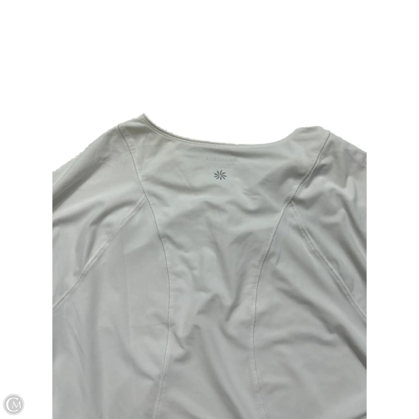 Athletic Top Short Sleeve By Athleta In White, Size: M