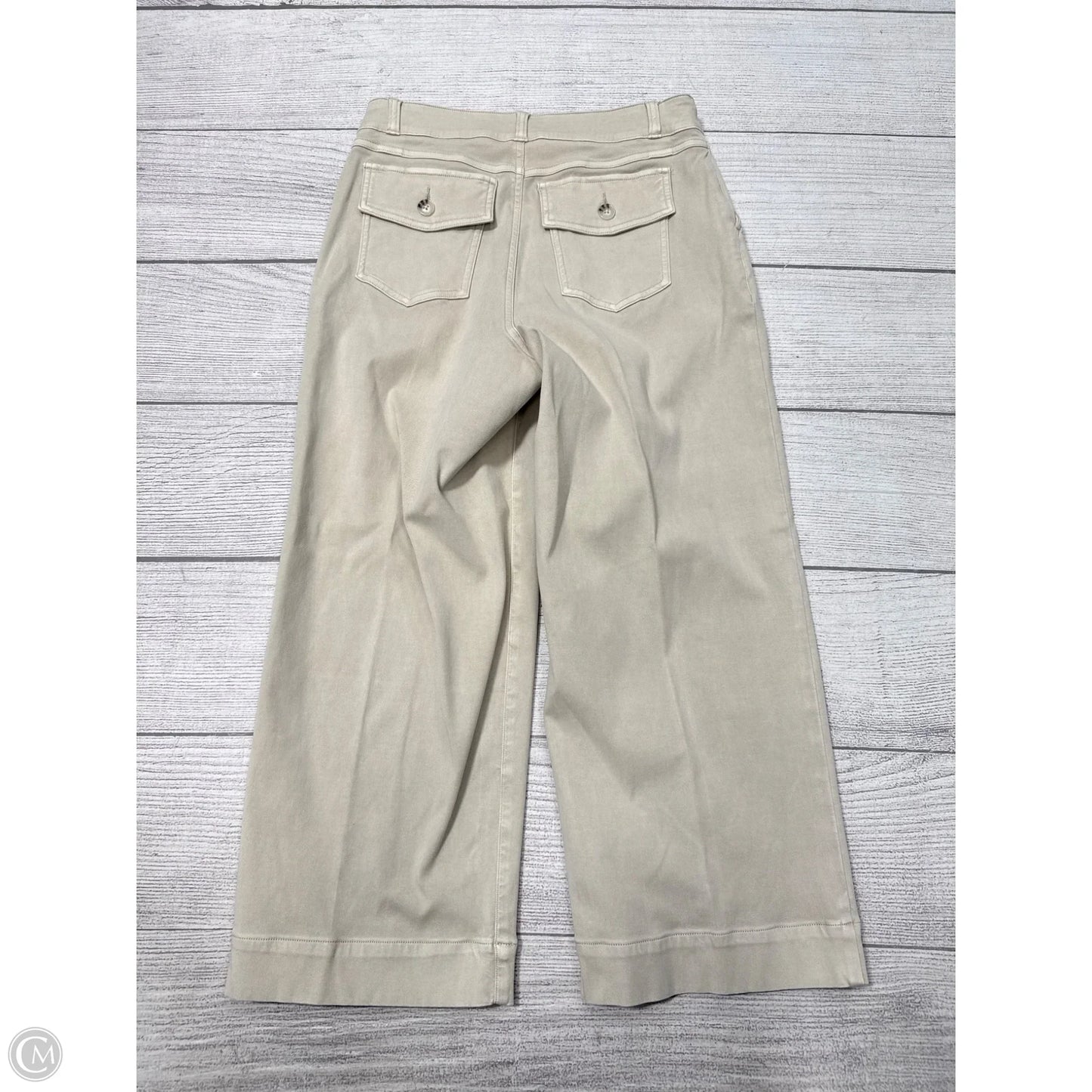 Pants Wide Leg By Spanx In Tan, Size: L